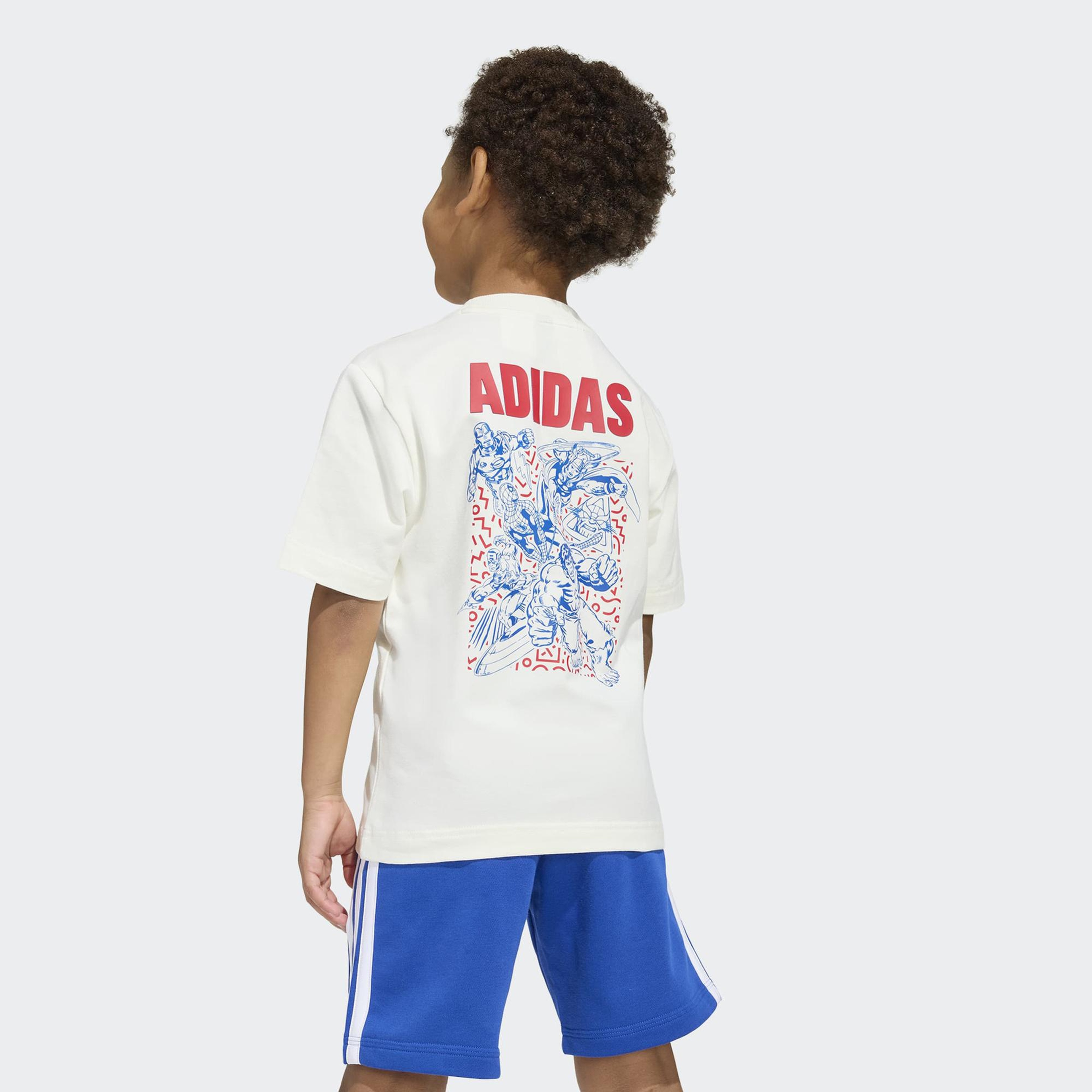 adidas Marvel Çocuk Beyaz T-Shirt