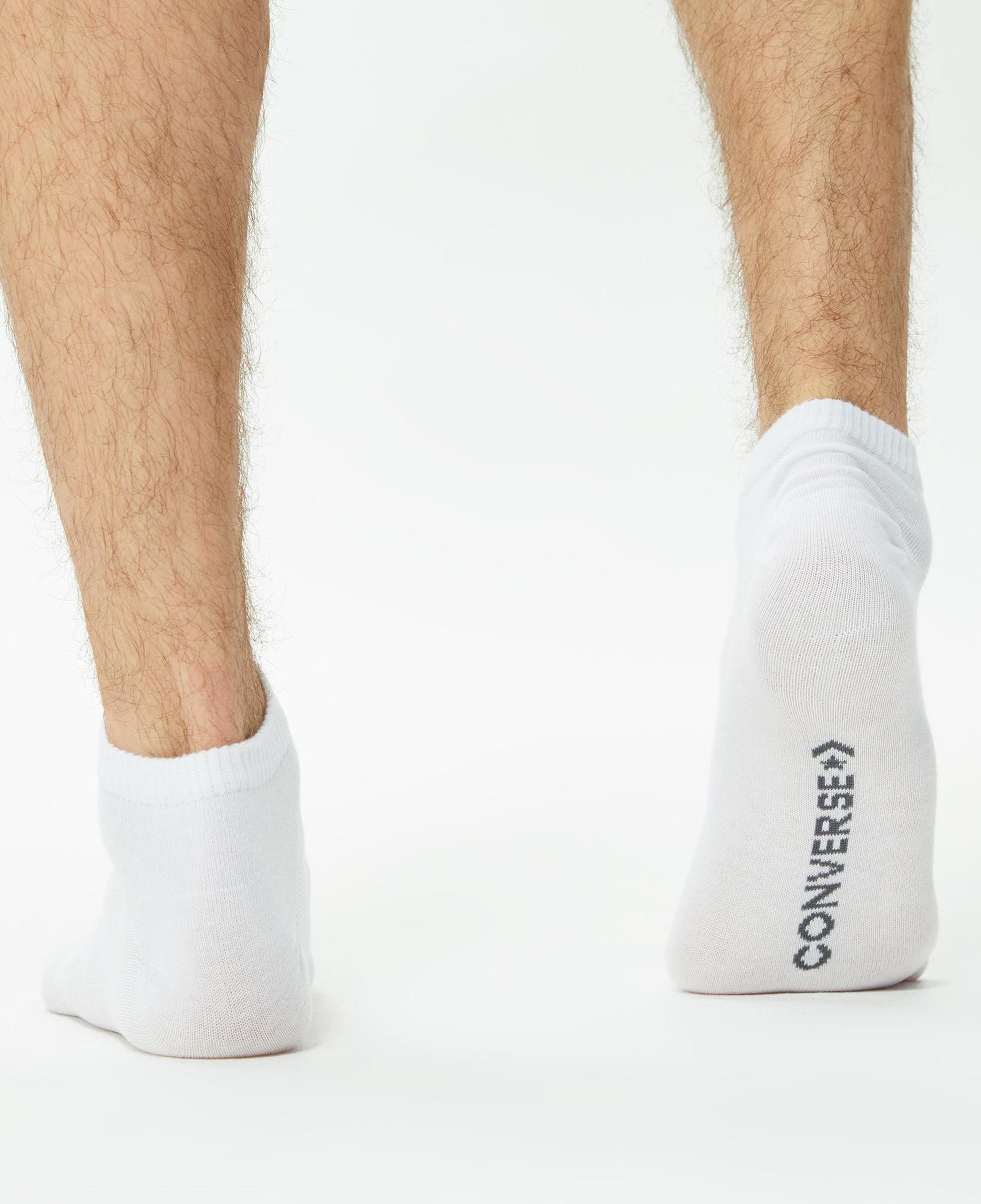 Converse Chuck Taylor Erkek 3'lü Beyaz Trainer Çorap