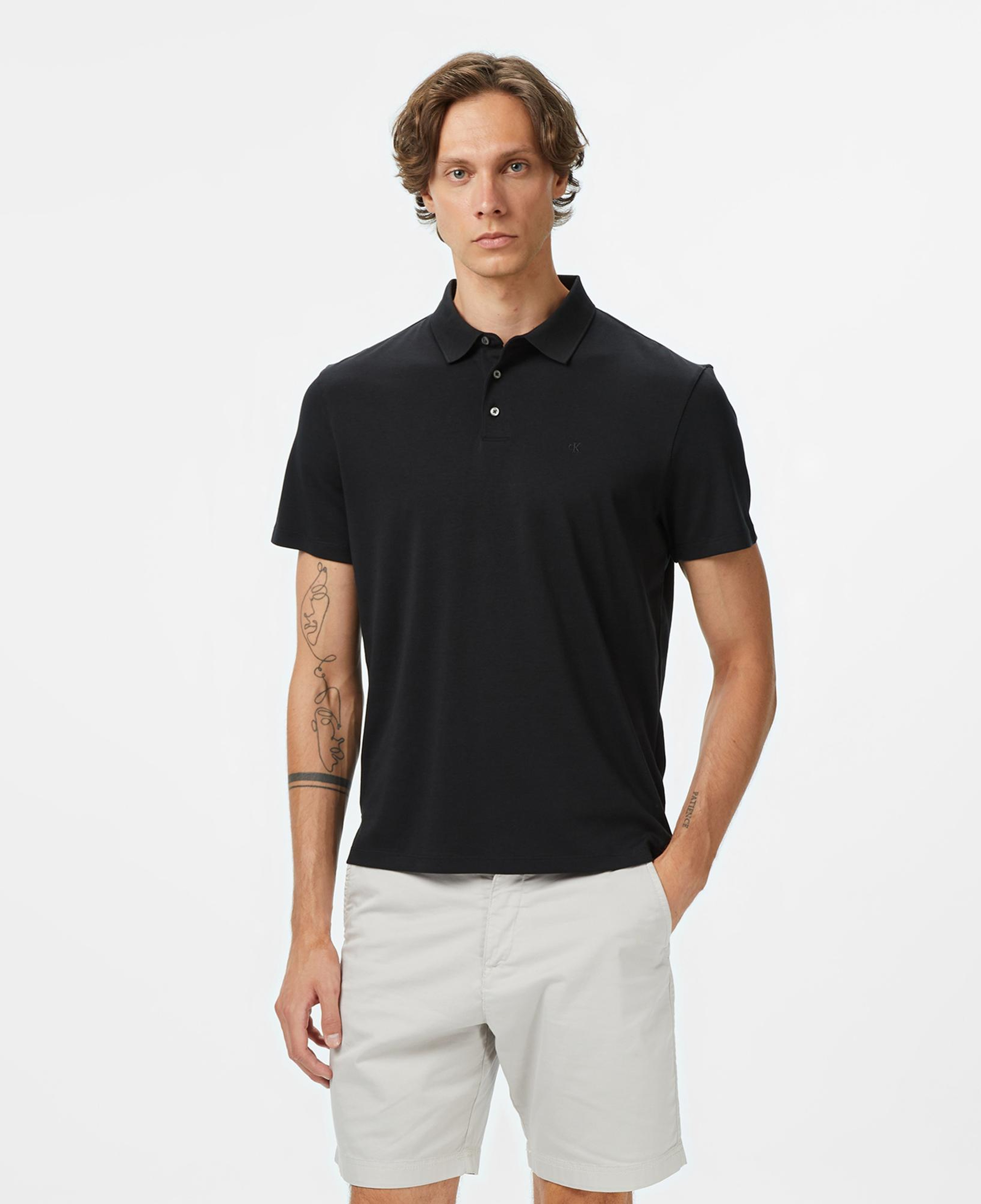 Calvin Klein Supima Erkek Siyah Polo
