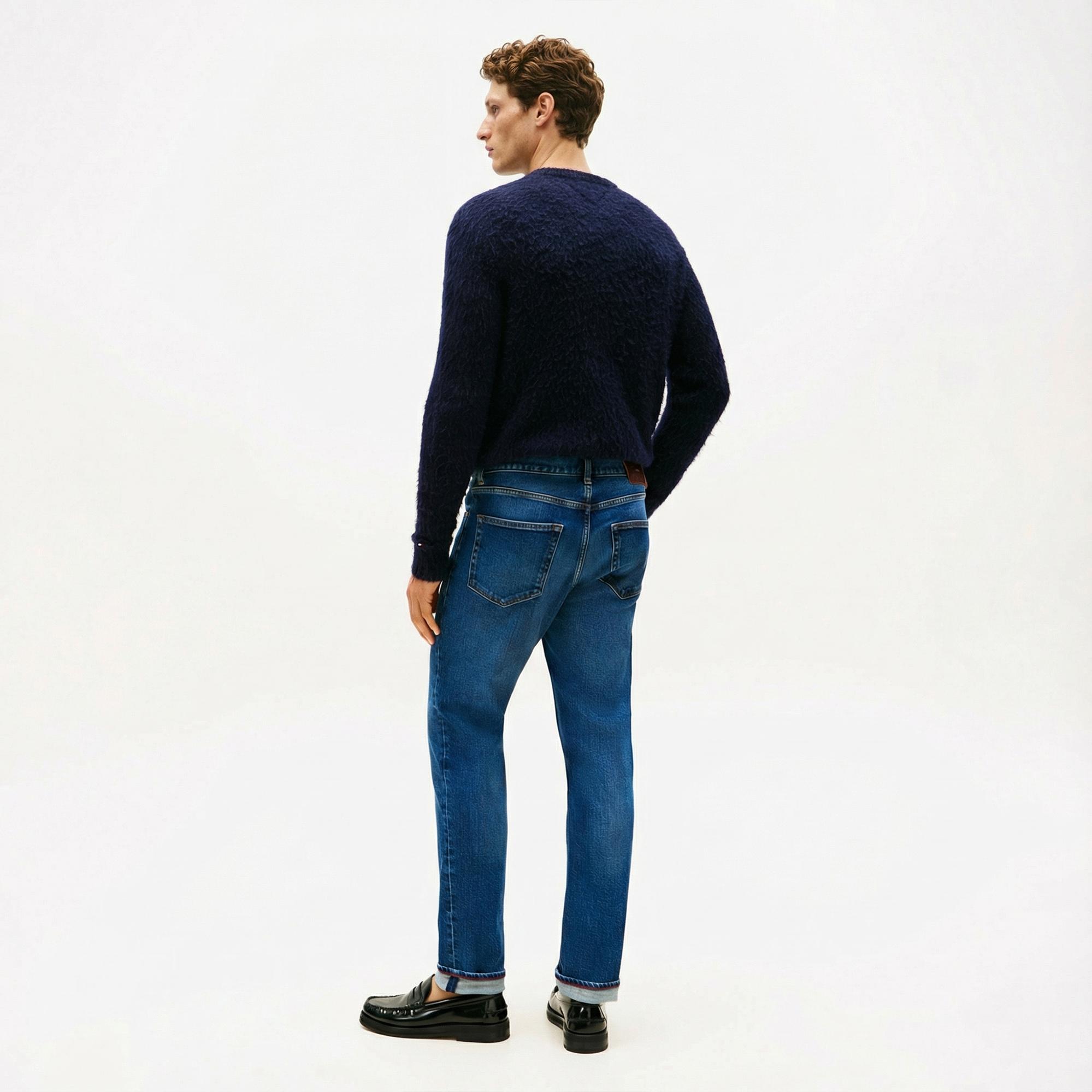 Tommy Hilfiger Denton James Erkek Straight Mavi Jean Pantolon