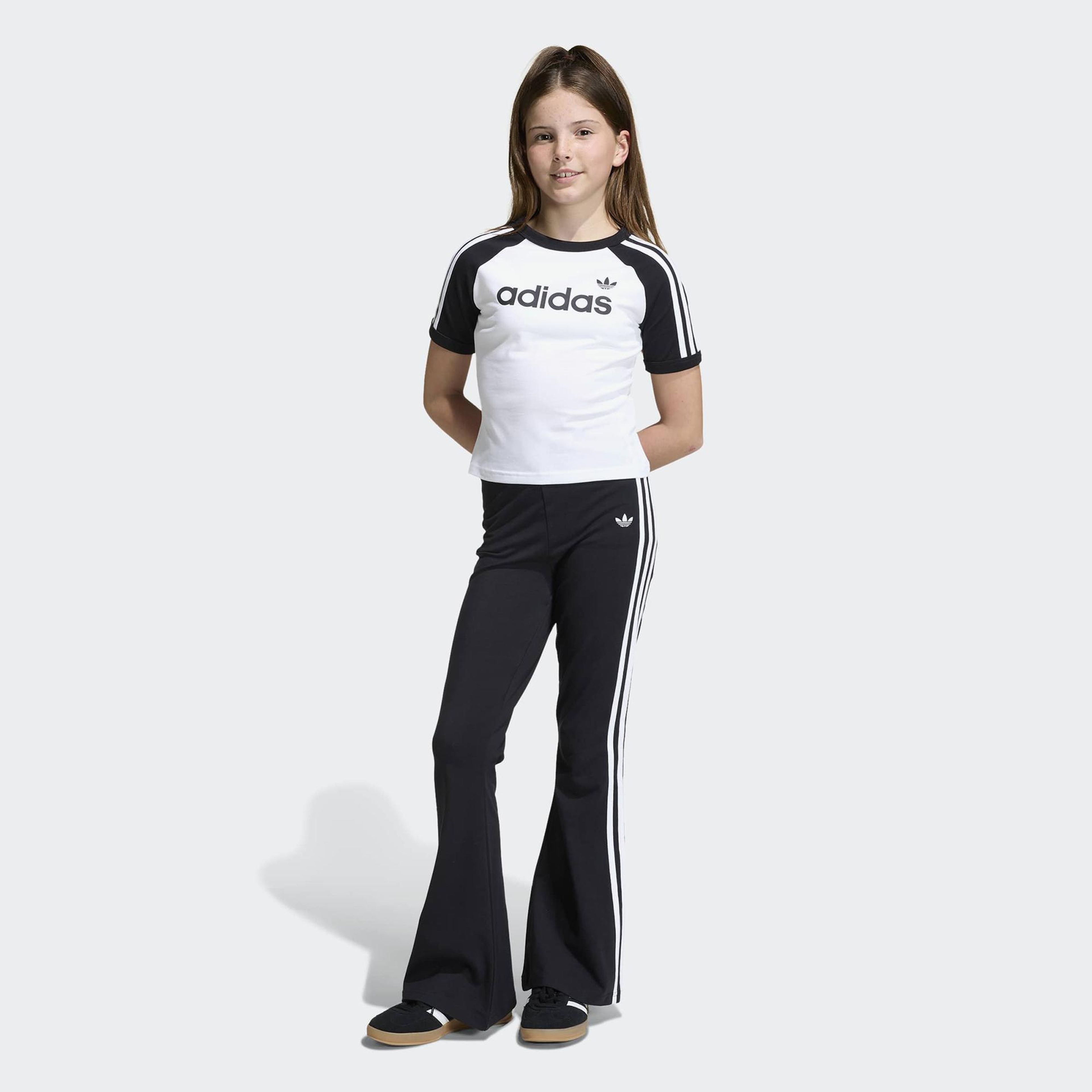 adidas 3-Stripes Çocuk Siyah Tayt