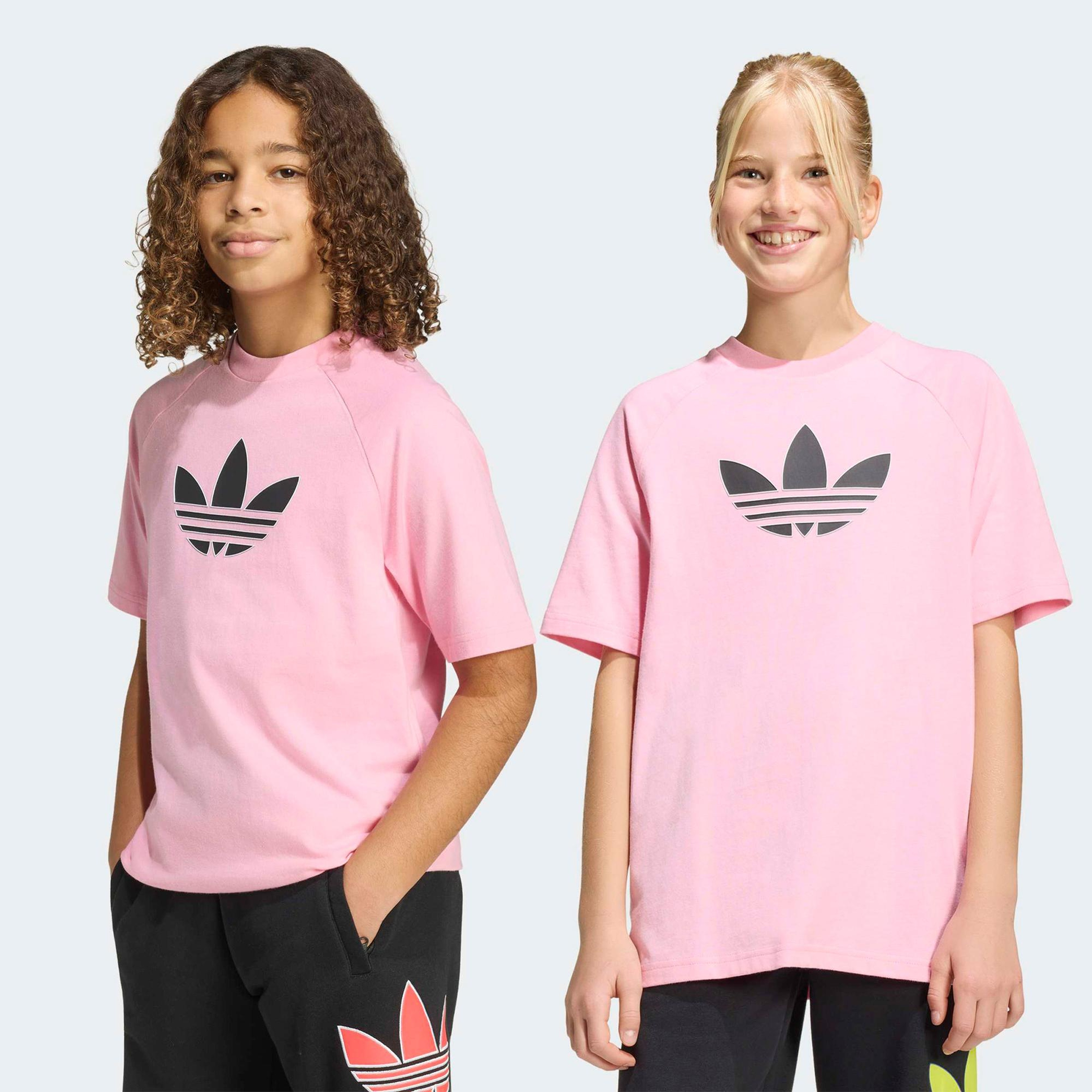 adidas Graphic Trefoil Çocuk Pembe T-Shirt