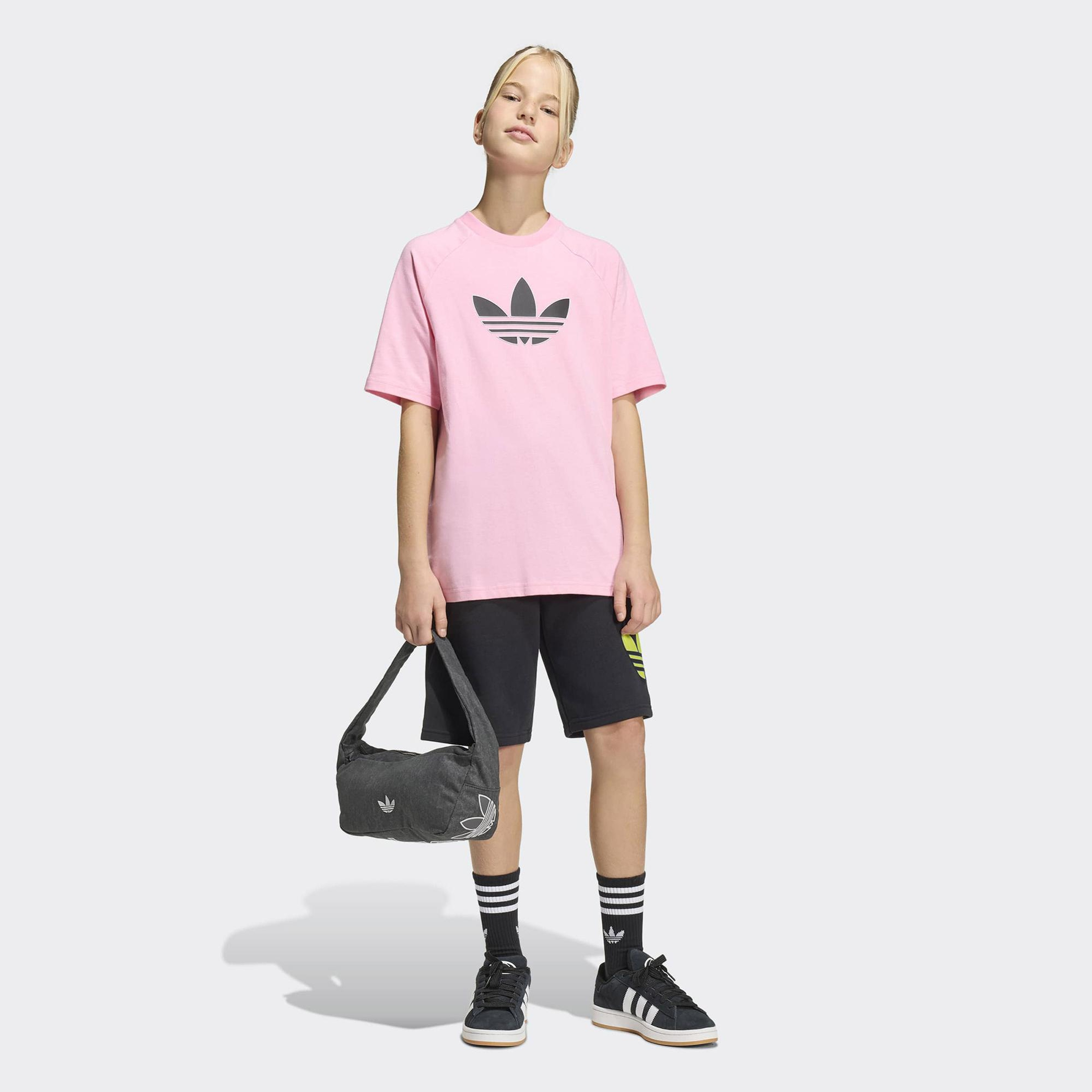 adidas Graphic Trefoil Çocuk Pembe T-Shirt