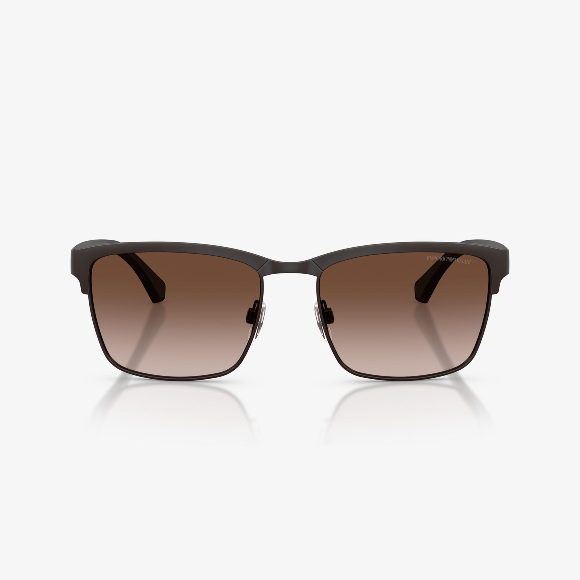 Emporio Armani EA2087 Erkek Koyu Kahverengi Güneş Gözlüğü
