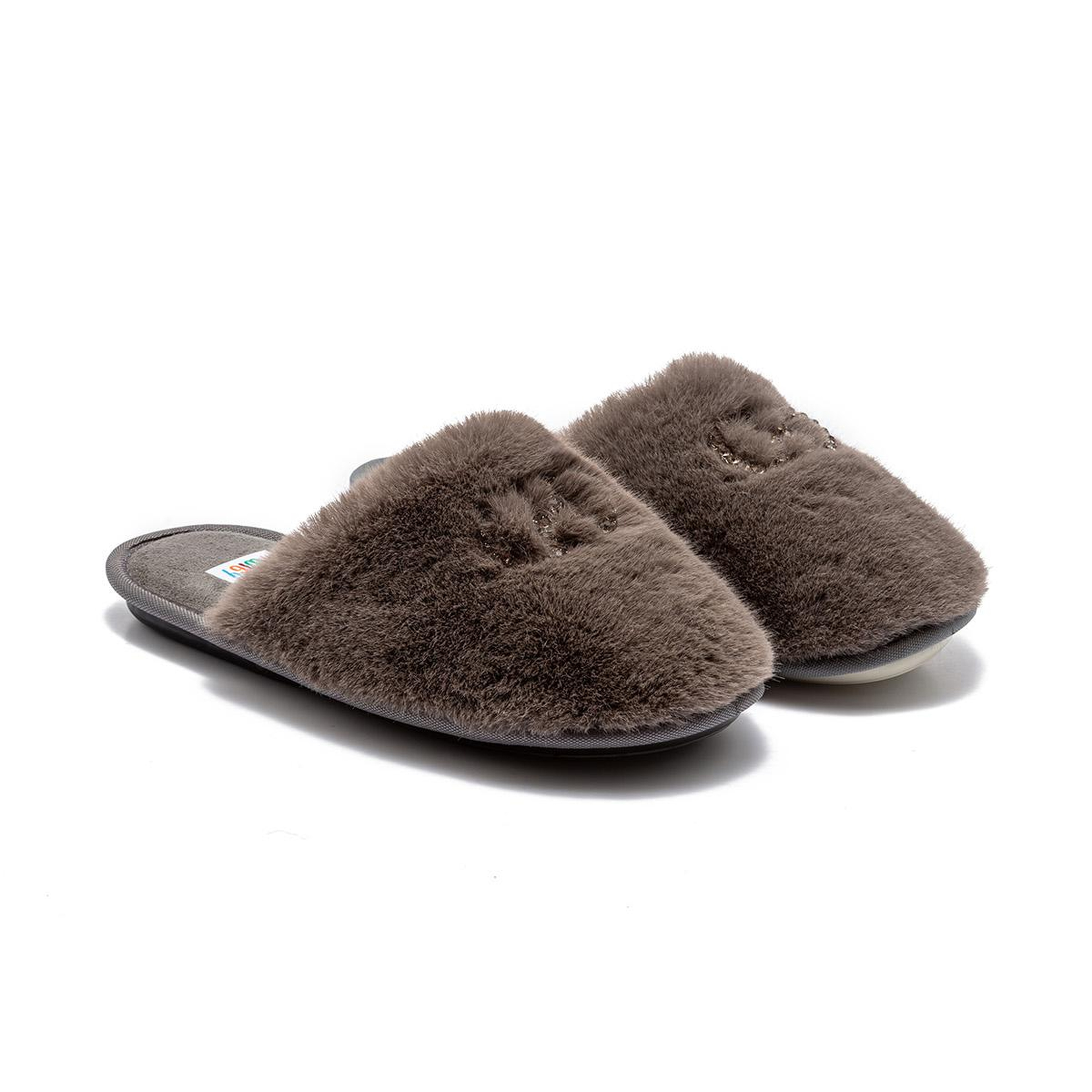 Alda Kadın Peluş Ev Terliği Koyu Gri 36/40