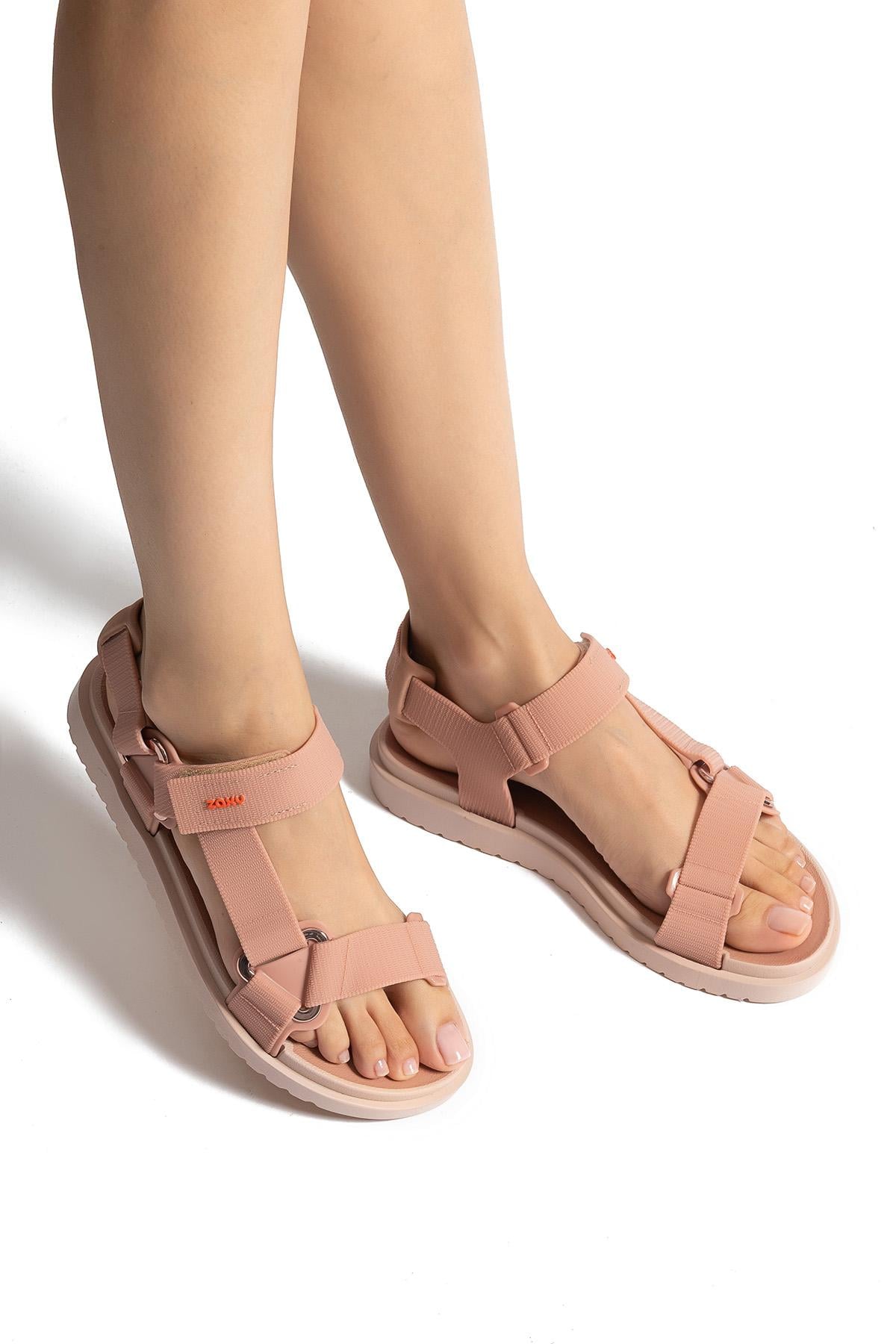 Go Papete Kadın Sandalet Pudra 35/42