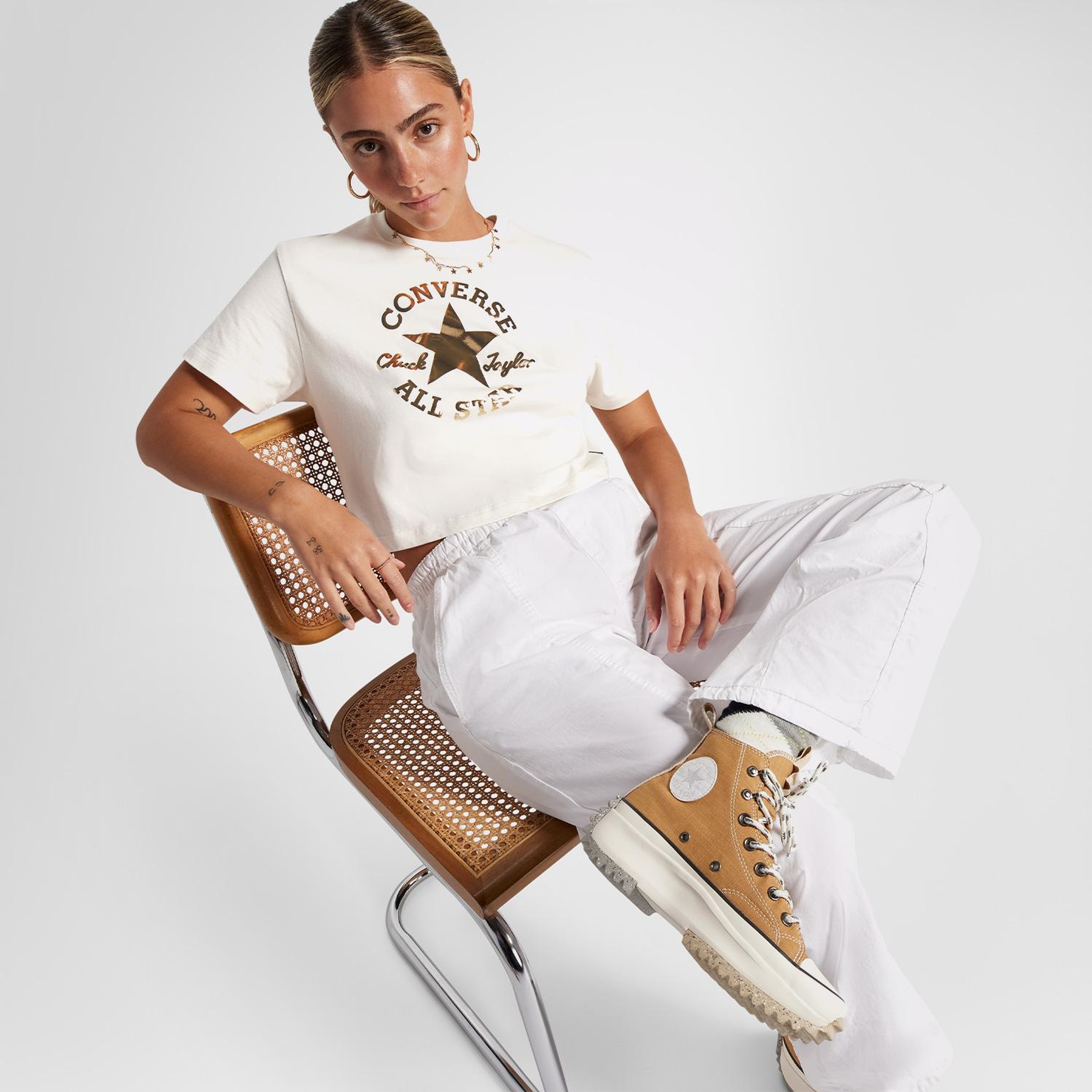 Converse Run Star Hike Grid Unisex Kahverengi Platform Sneaker