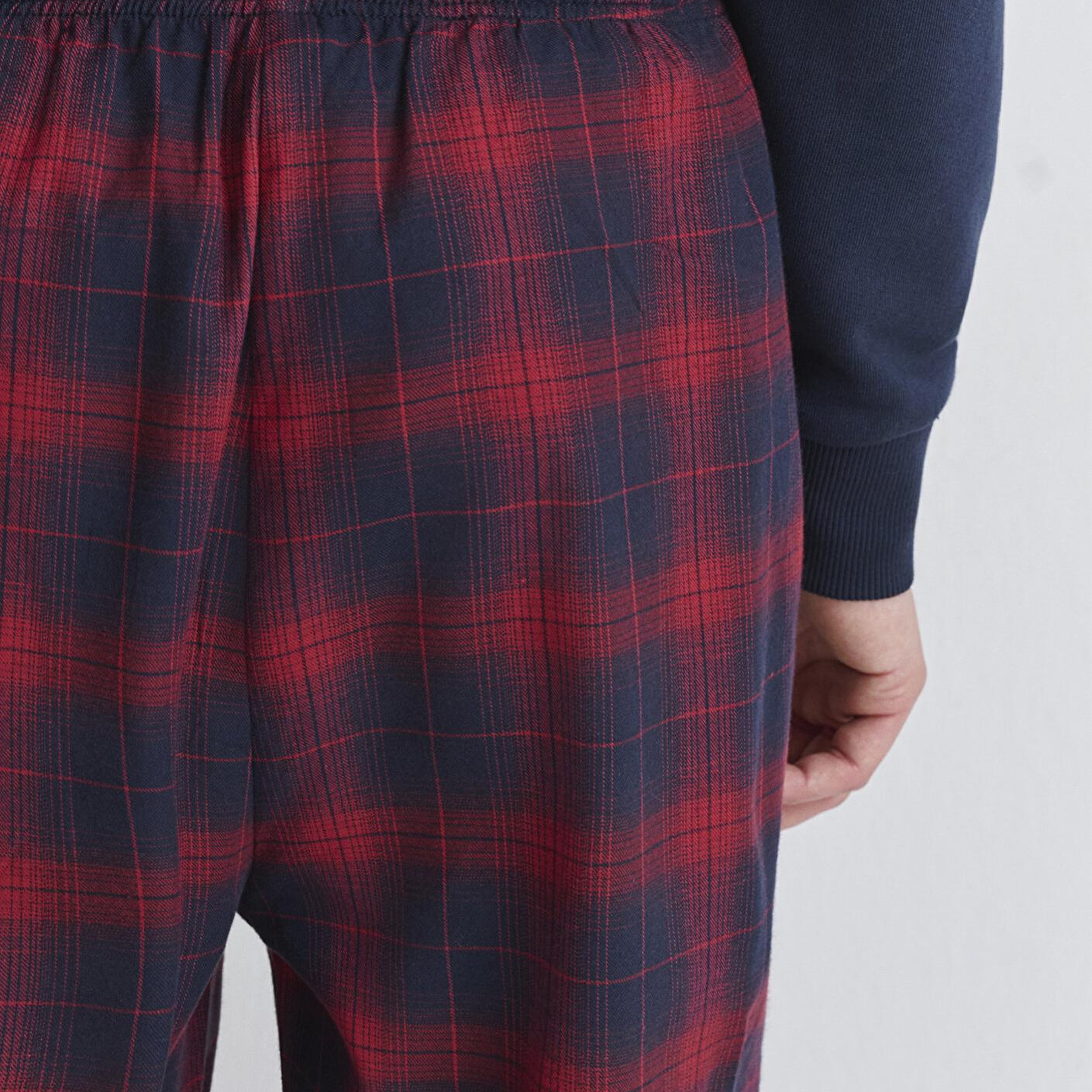 Mavi Yılbaşı Temalı Ekose Pantolon 0010570-84538