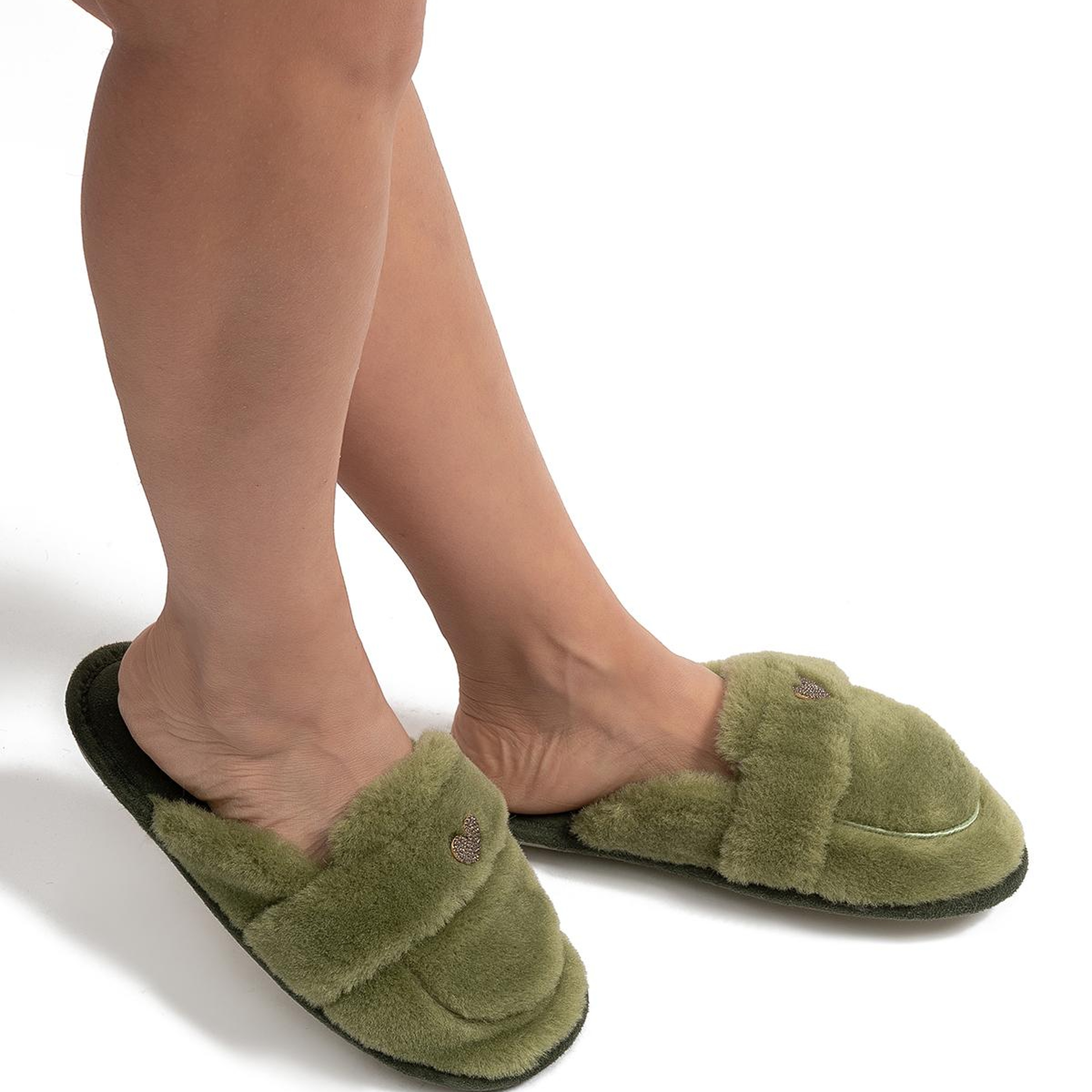 Mammy Peluş Kadın Ev Terliği Yeşil 37/41