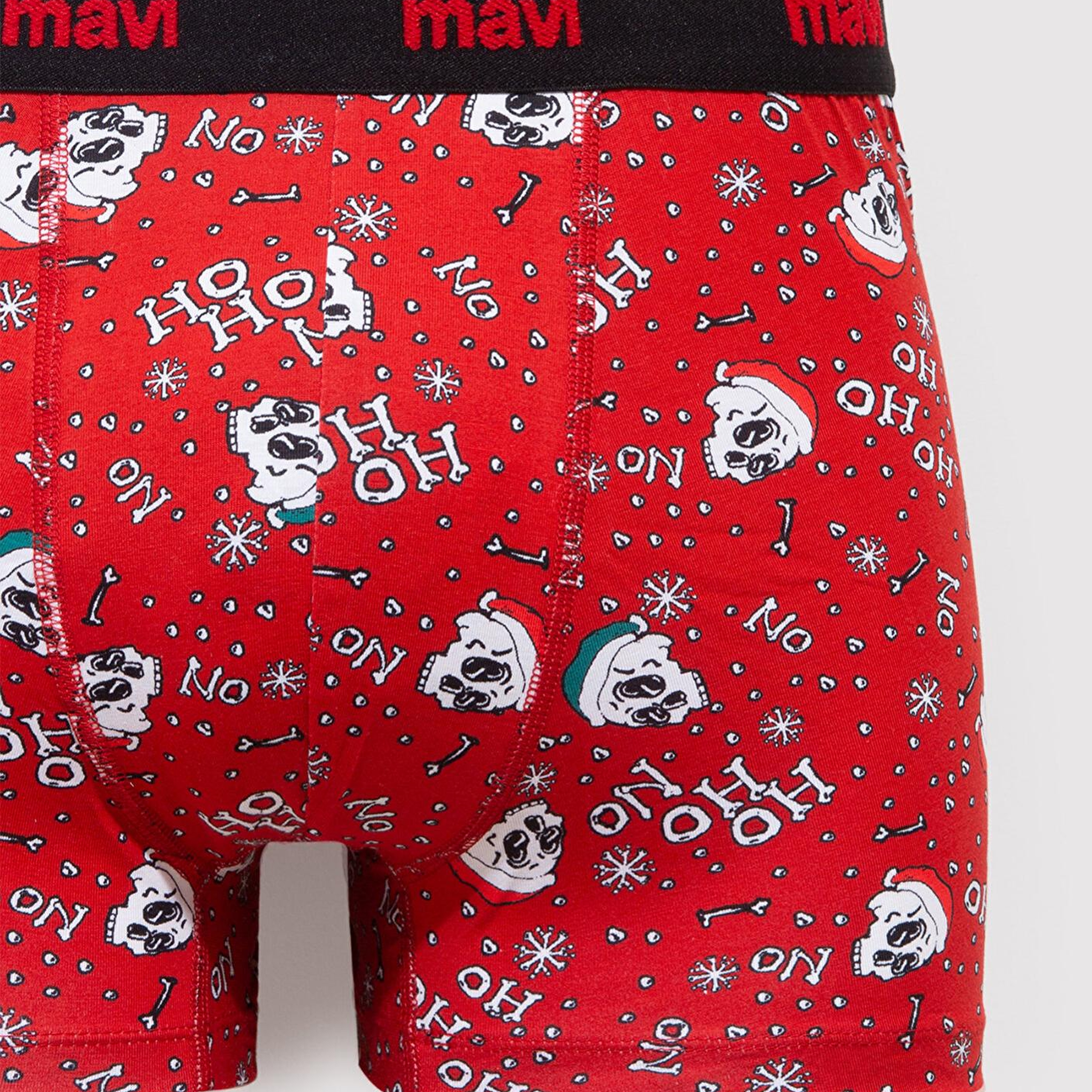 Mavi Yılbaşı Temalı Baskılı Boxer 0912122-70477