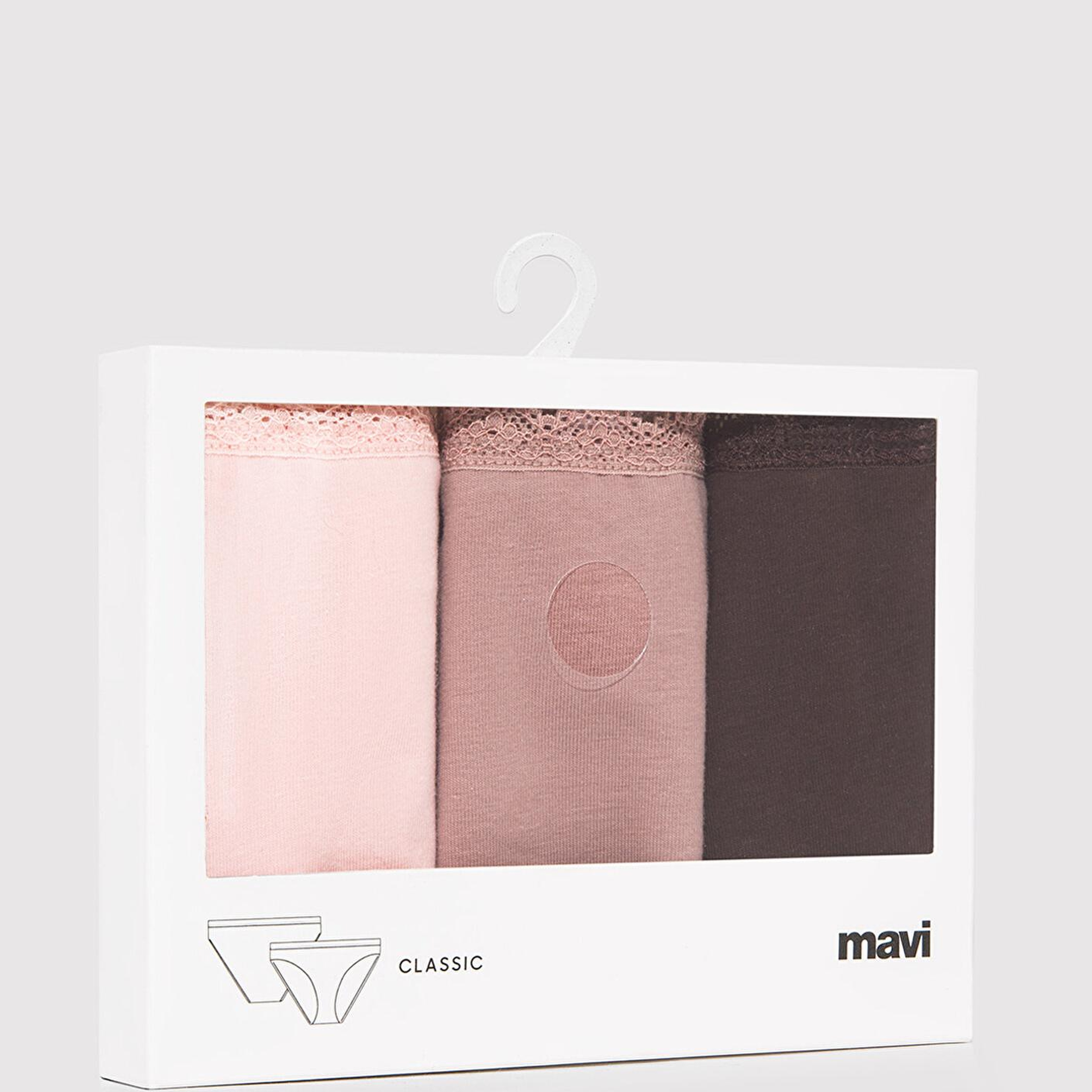 Mavi 3lü Klasik Külot 1913817-17865