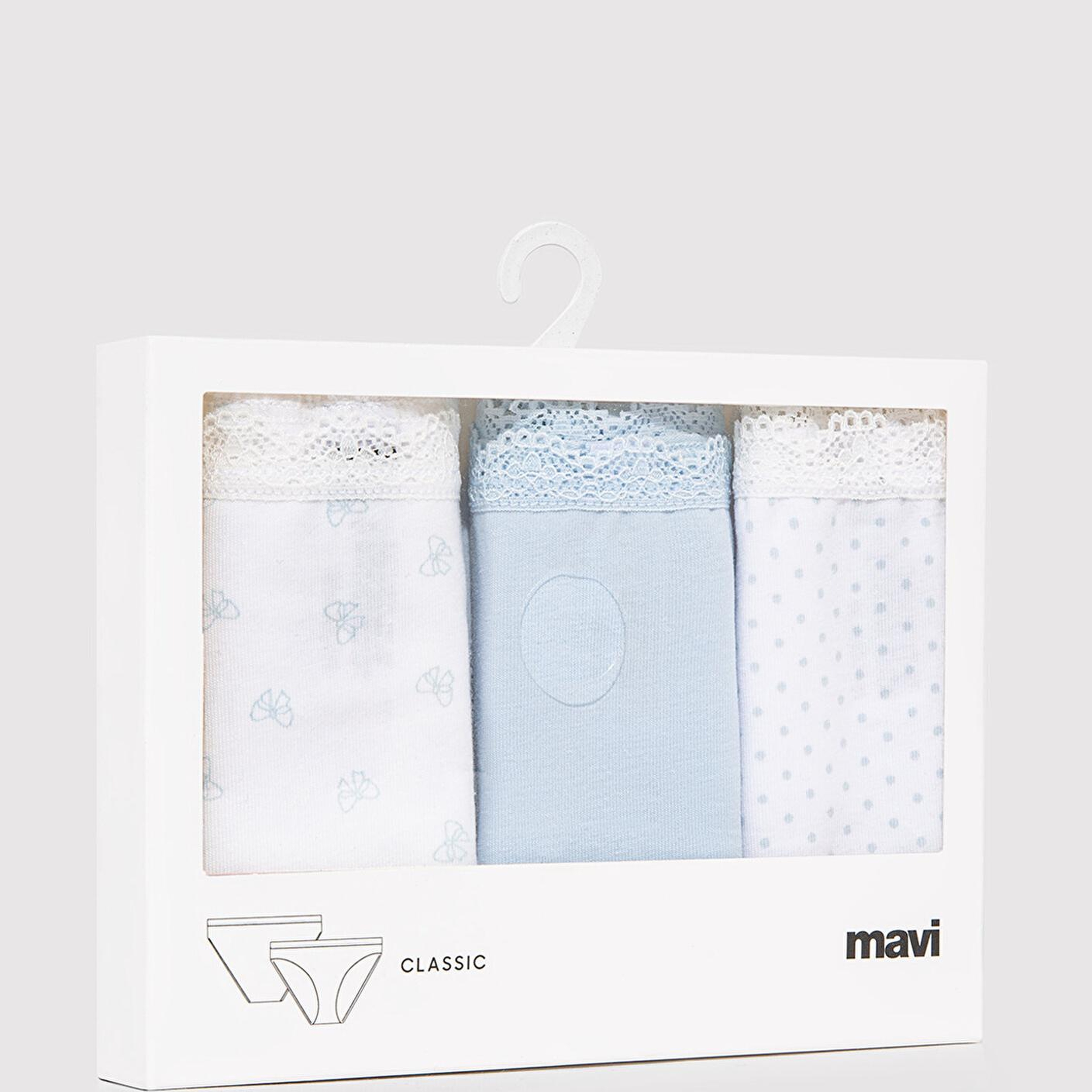 Mavi 3lü Klasik Külot 1913818-70717