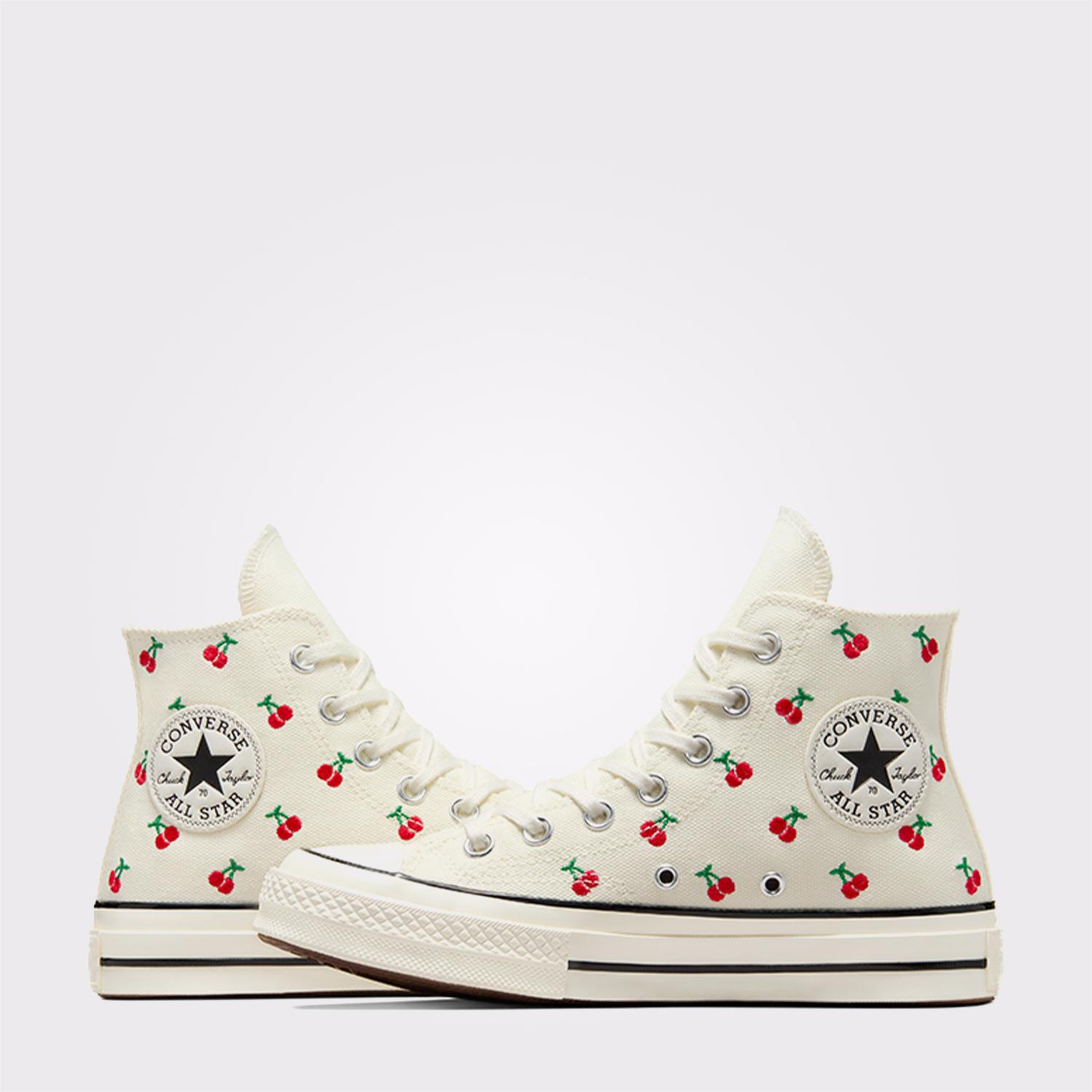 Converse Chuck 70 Cherries Kadın Krem Sneaker