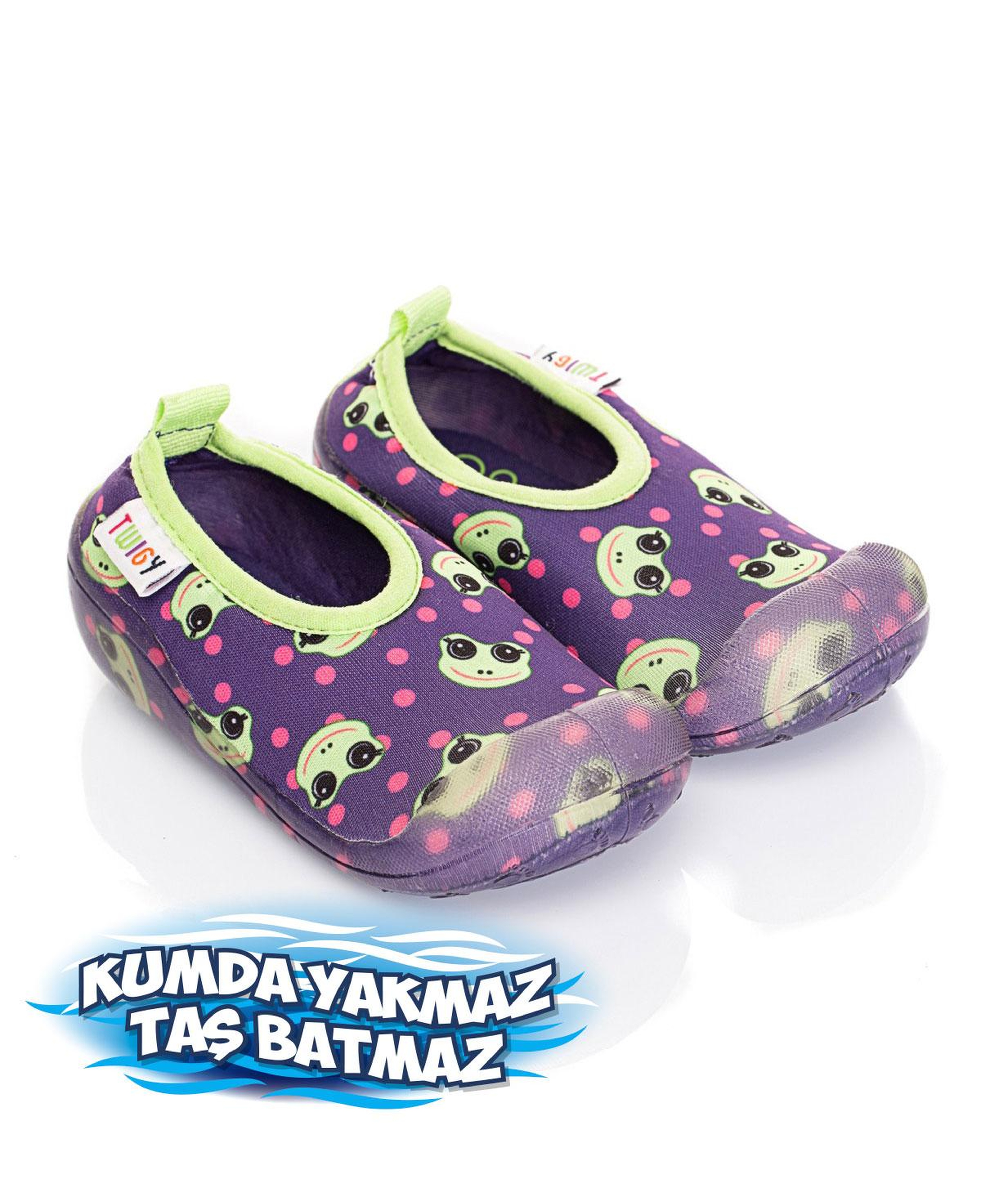 Kurbağa Çocuk Deniz Ayakkabısı Mor  20/29