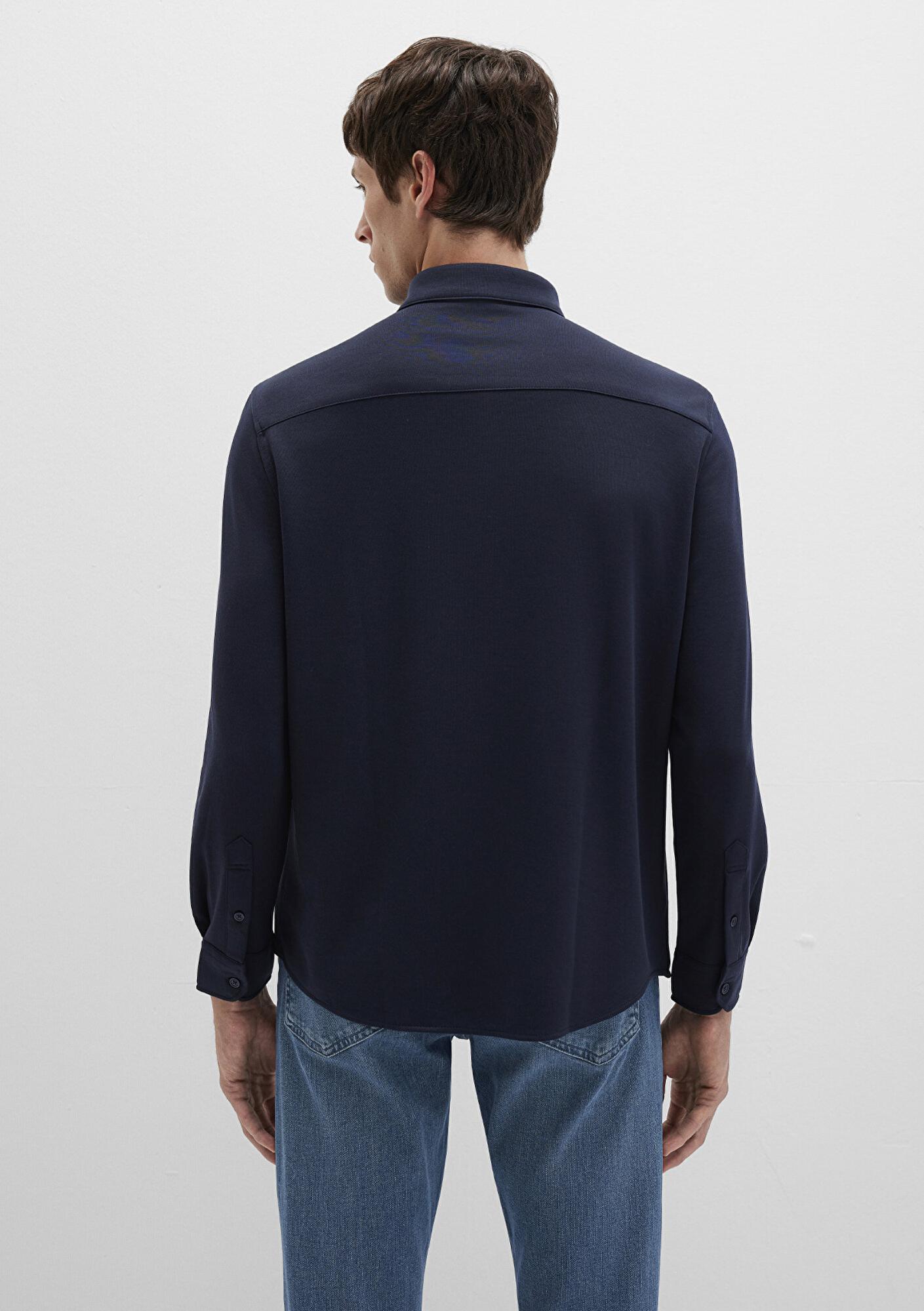 Mavi Mavi Black Lacivert Gömlek Slim Fit / Dar Kesim 0211908-70488