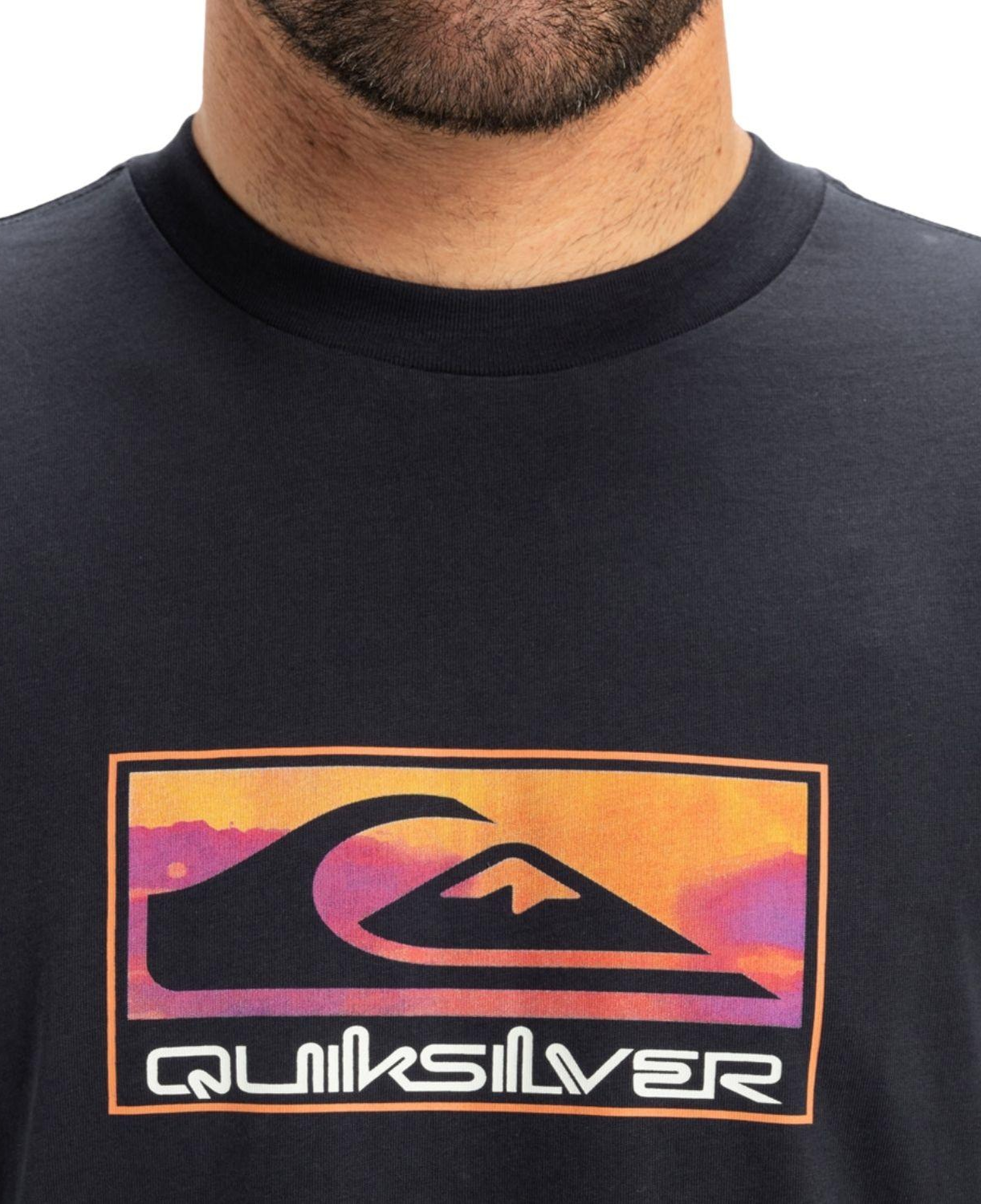 Quiksilver Ev Gradient Box Erkek Mavi Tişört