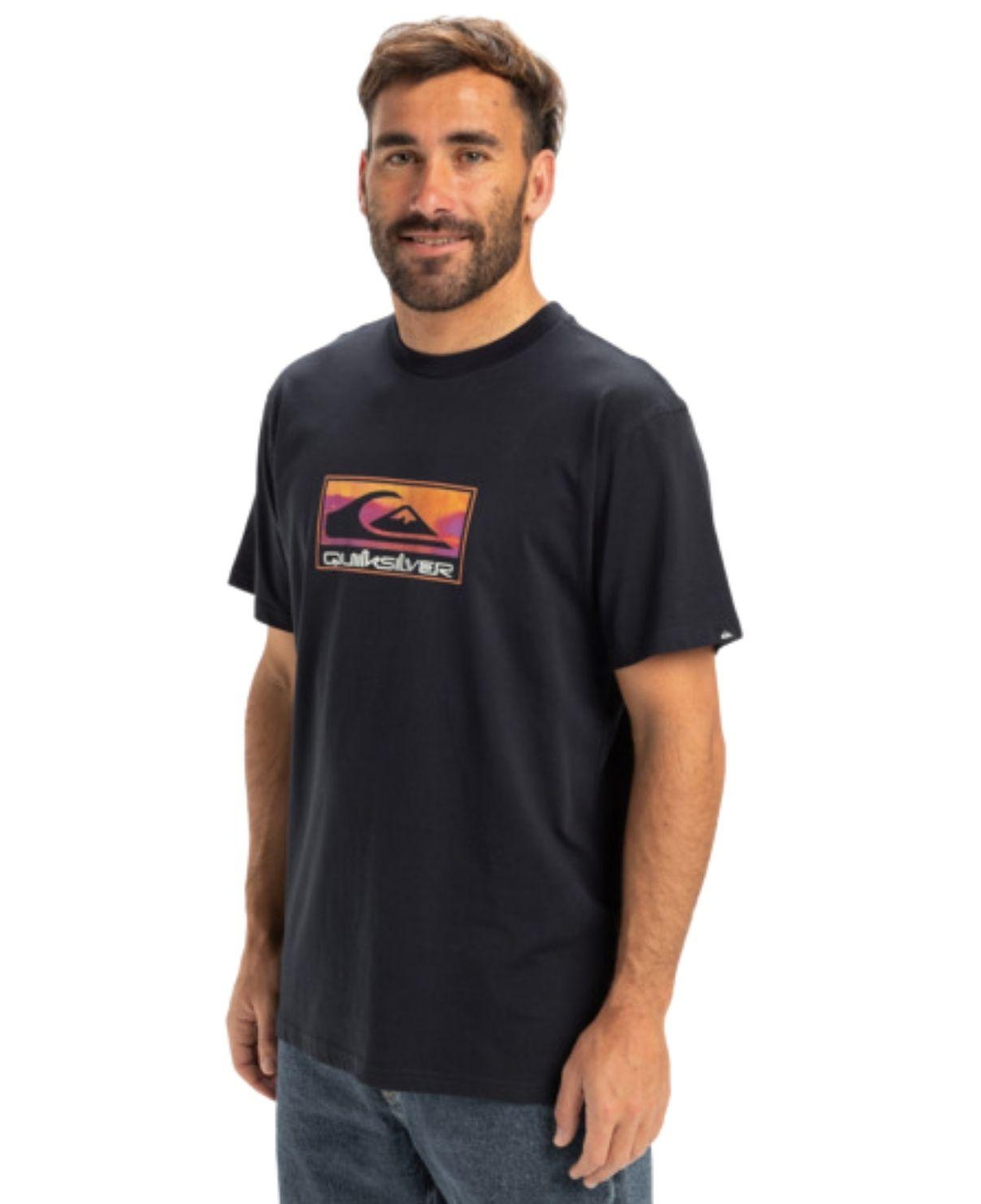 Quiksilver Ev Gradient Box Erkek Mavi Tişört