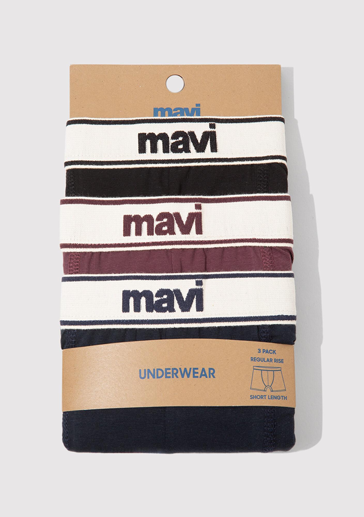 Mavi 3lü Basic Boxer 0912224-900