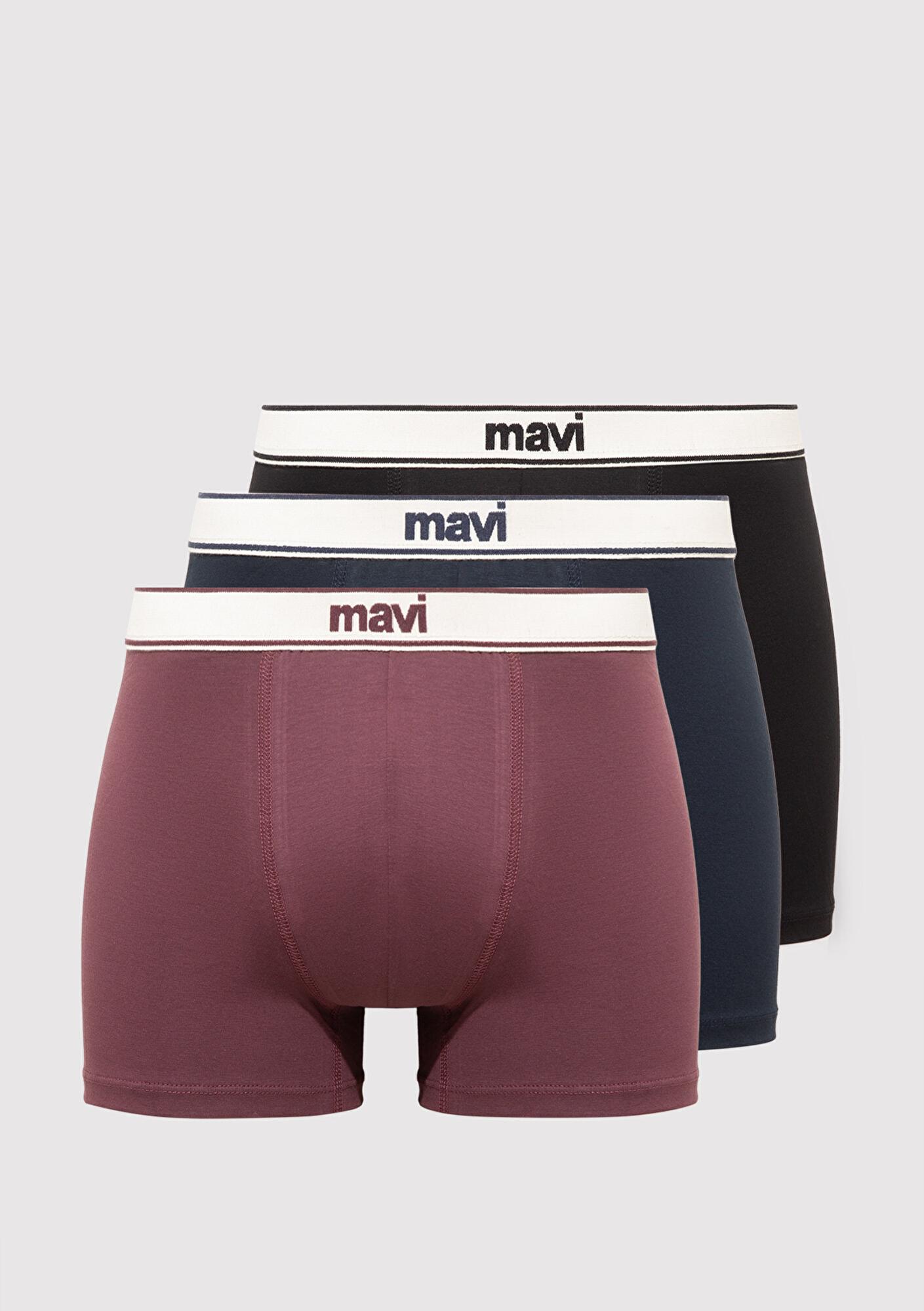 Mavi 3lü Basic Boxer 0912224-900