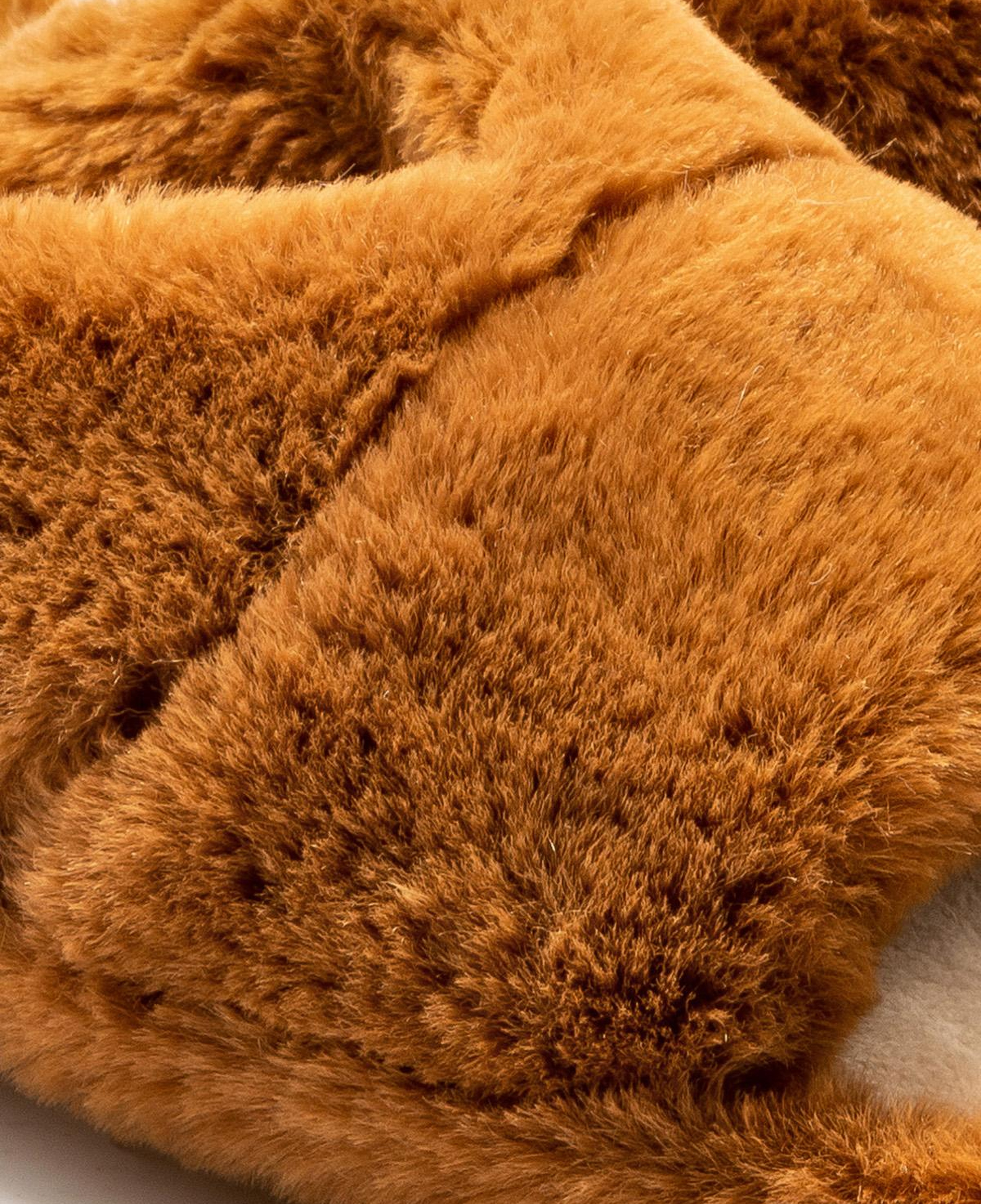 Moli Peluş Kadın Ev Terliği Kahverengi 36/41