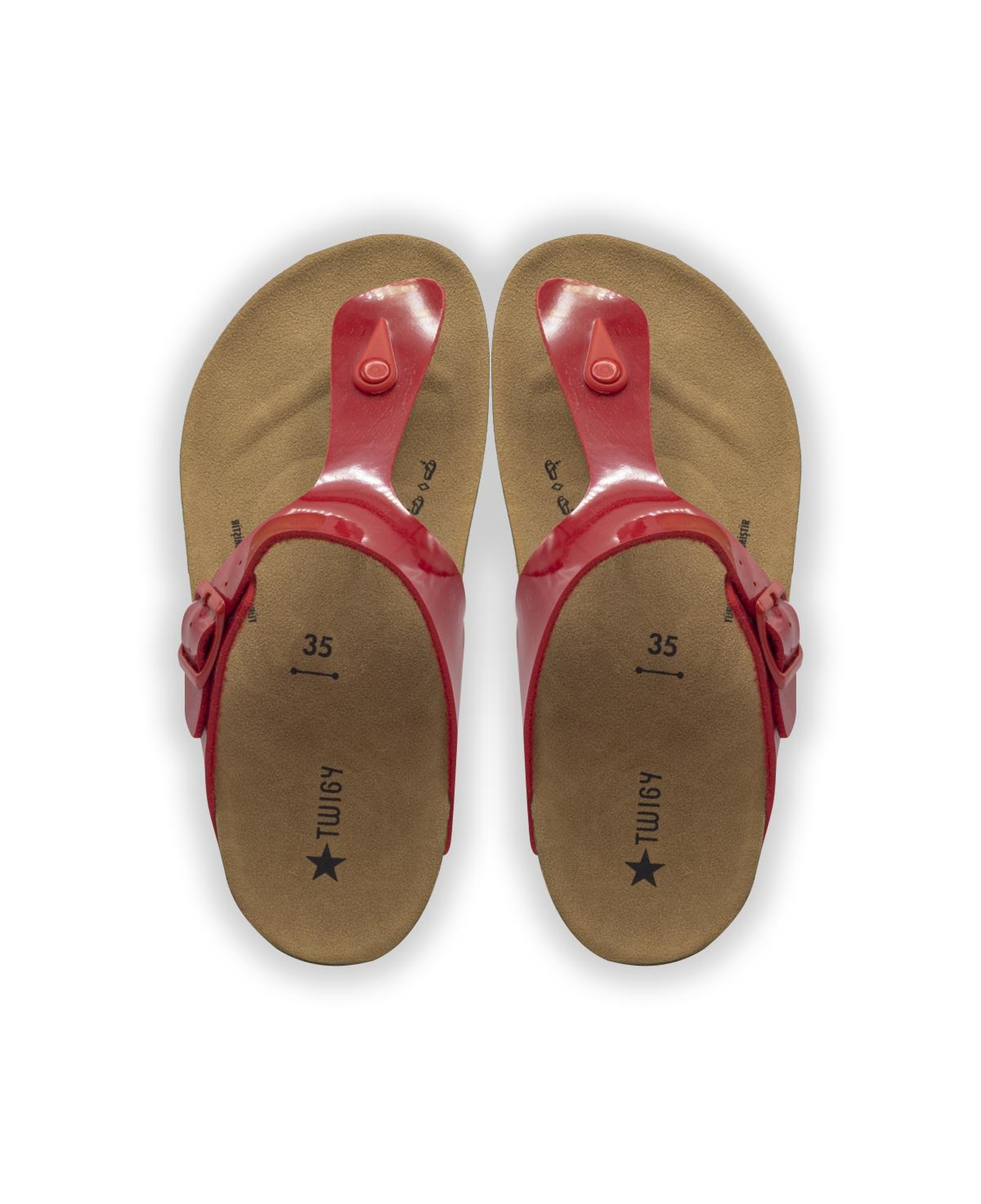 Hola Kadın Parmak Arası Terlik Kırmızı 35/40