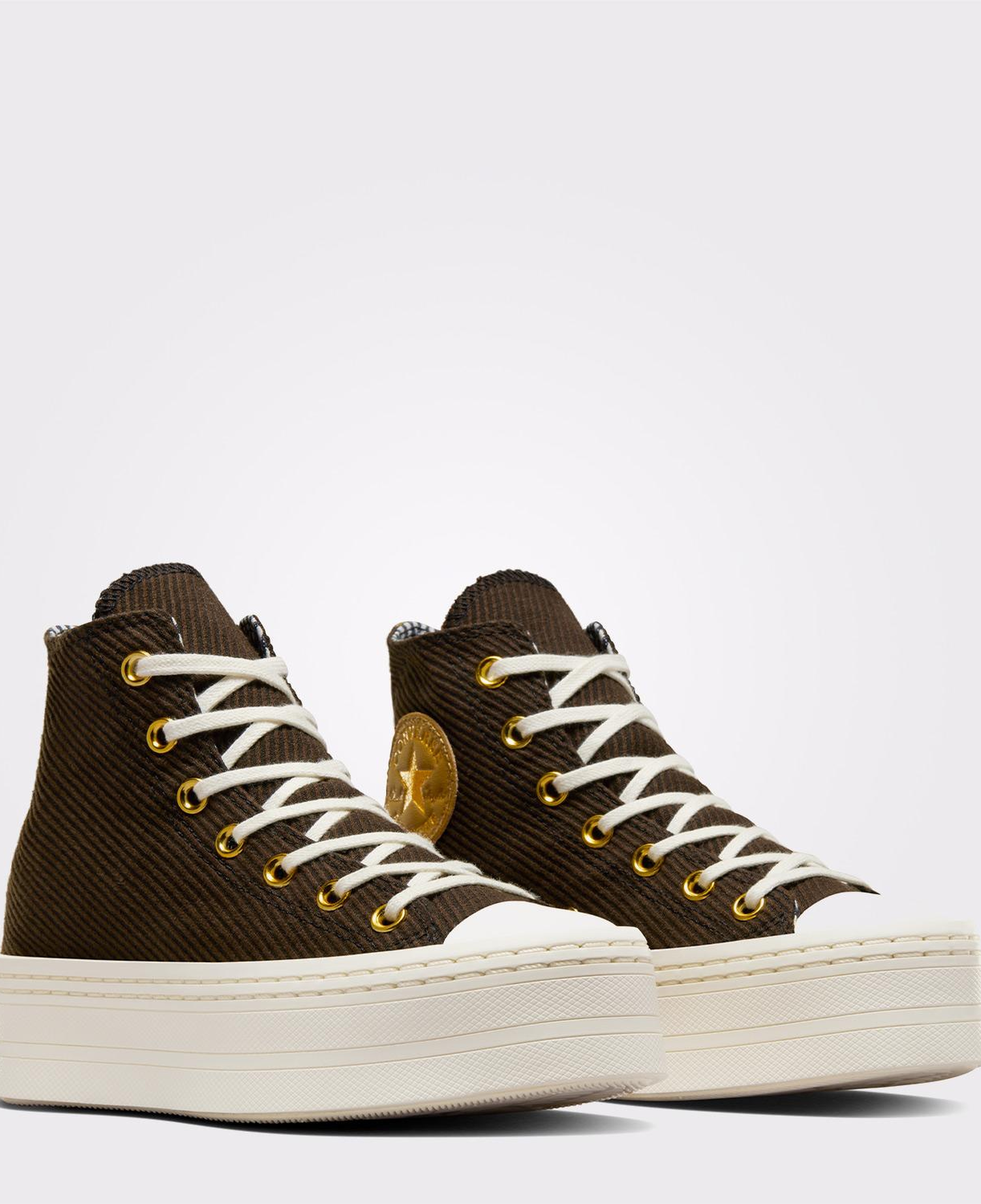 Converse Chuck Taylor All Star Modern Lift Corduroy Unisex Kahverengi Platform Sneaker