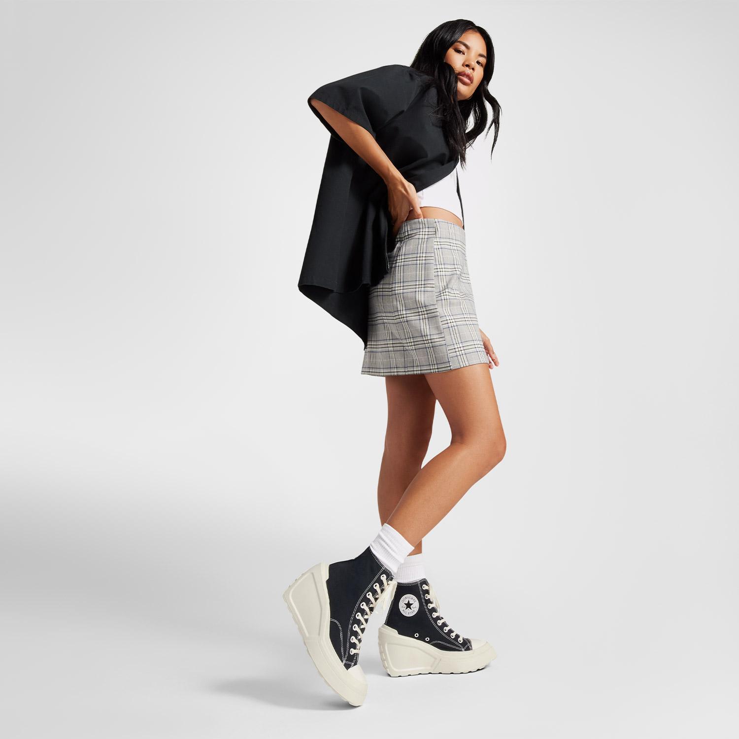 Converse Chuck 70 De Luxe Wedge Kadın Siyah Sneaker