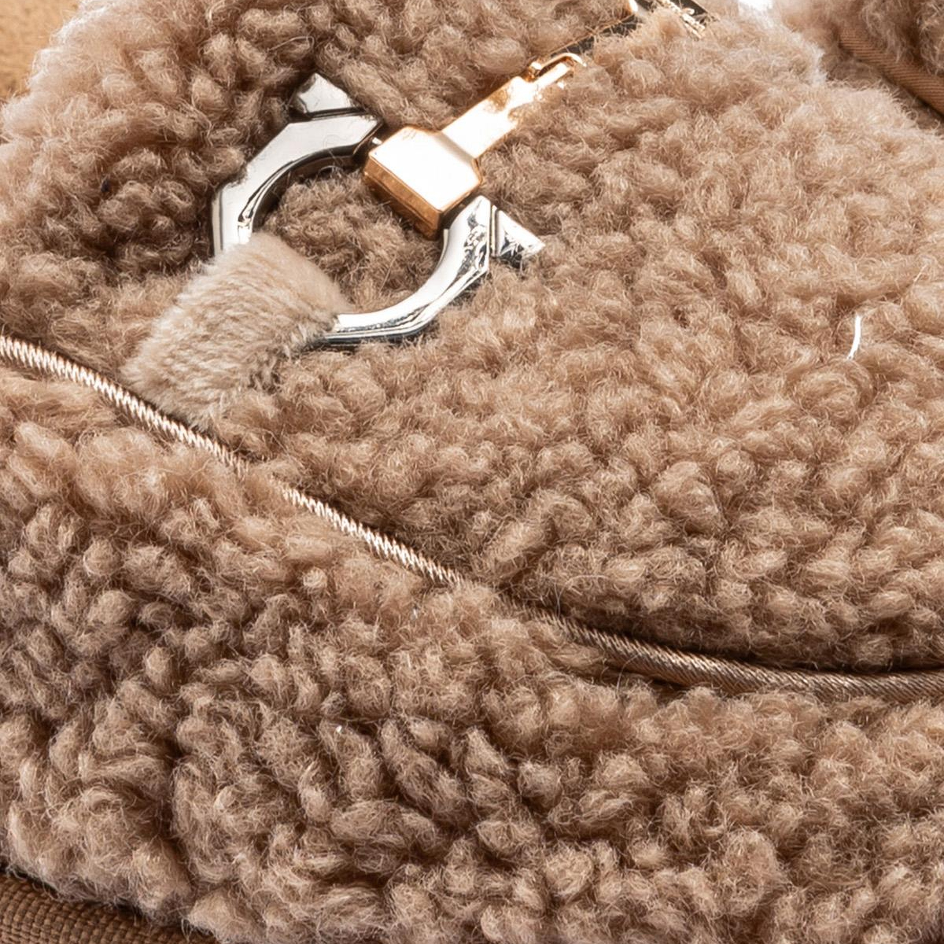 Siya Kadın Peluş Ev Terliği Bej 37/41