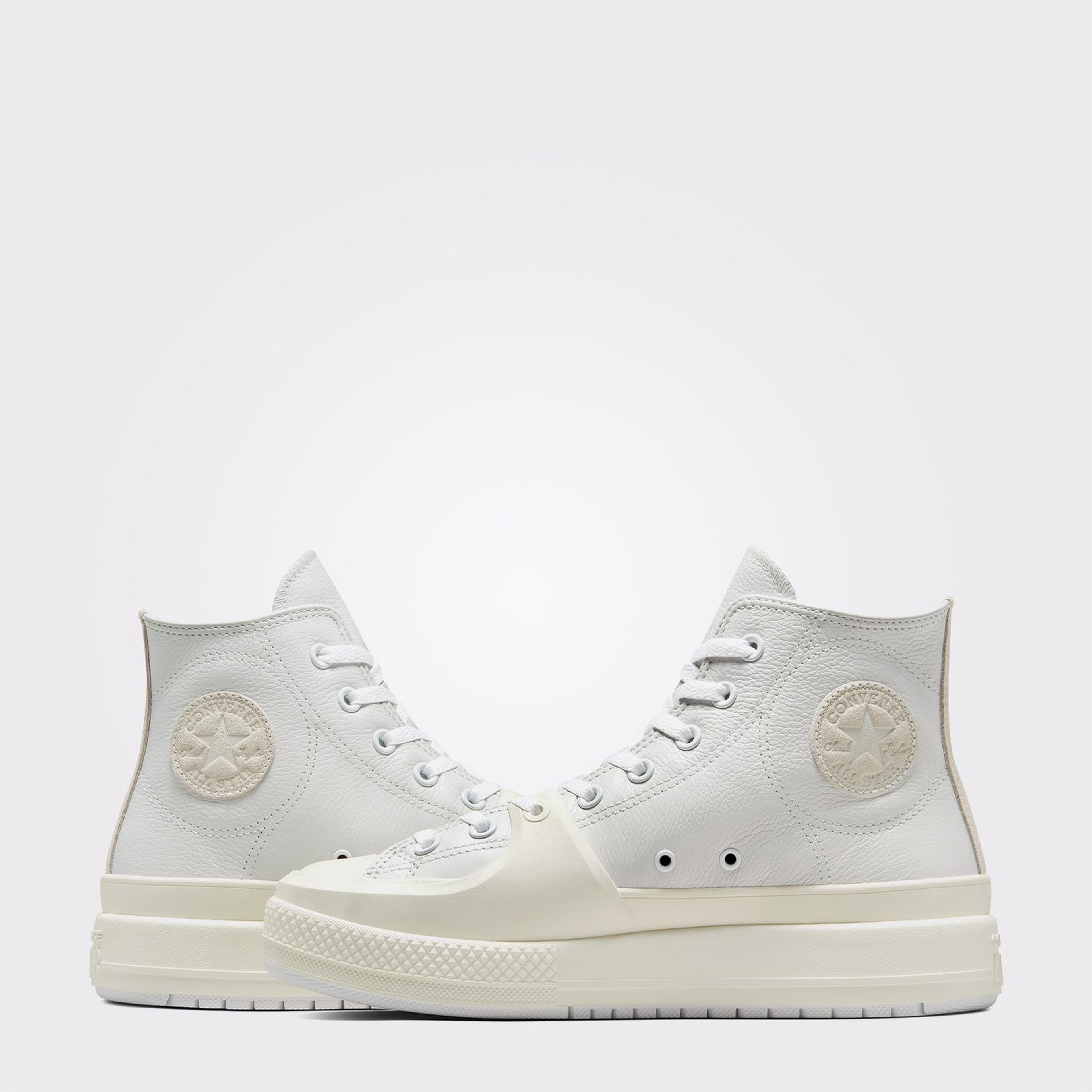 Converse Chuck Taylor All Star Construct Unisex Beyaz Deri Sneaker