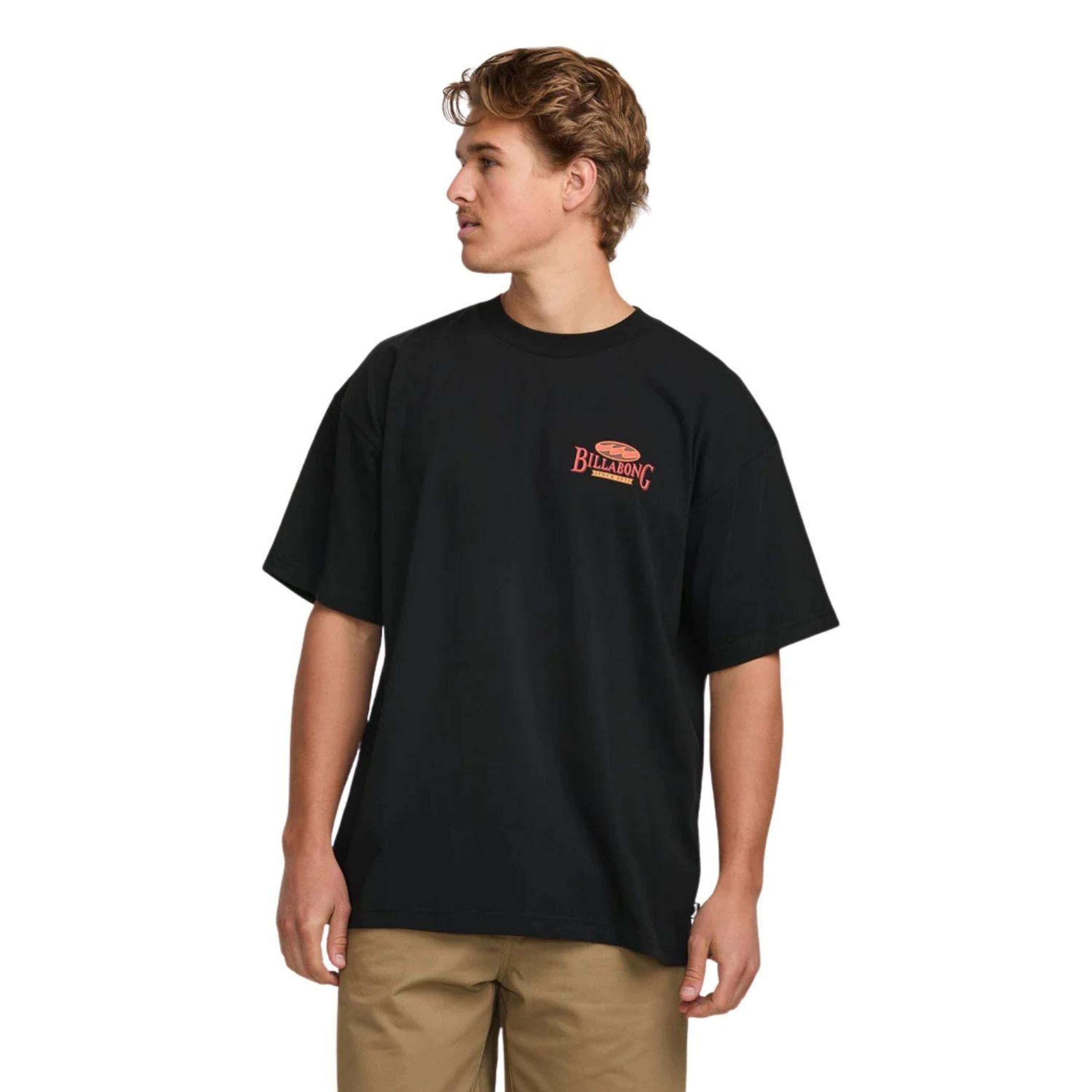 Billabong Double Spread Og Ss Erkek Siyah Tişört