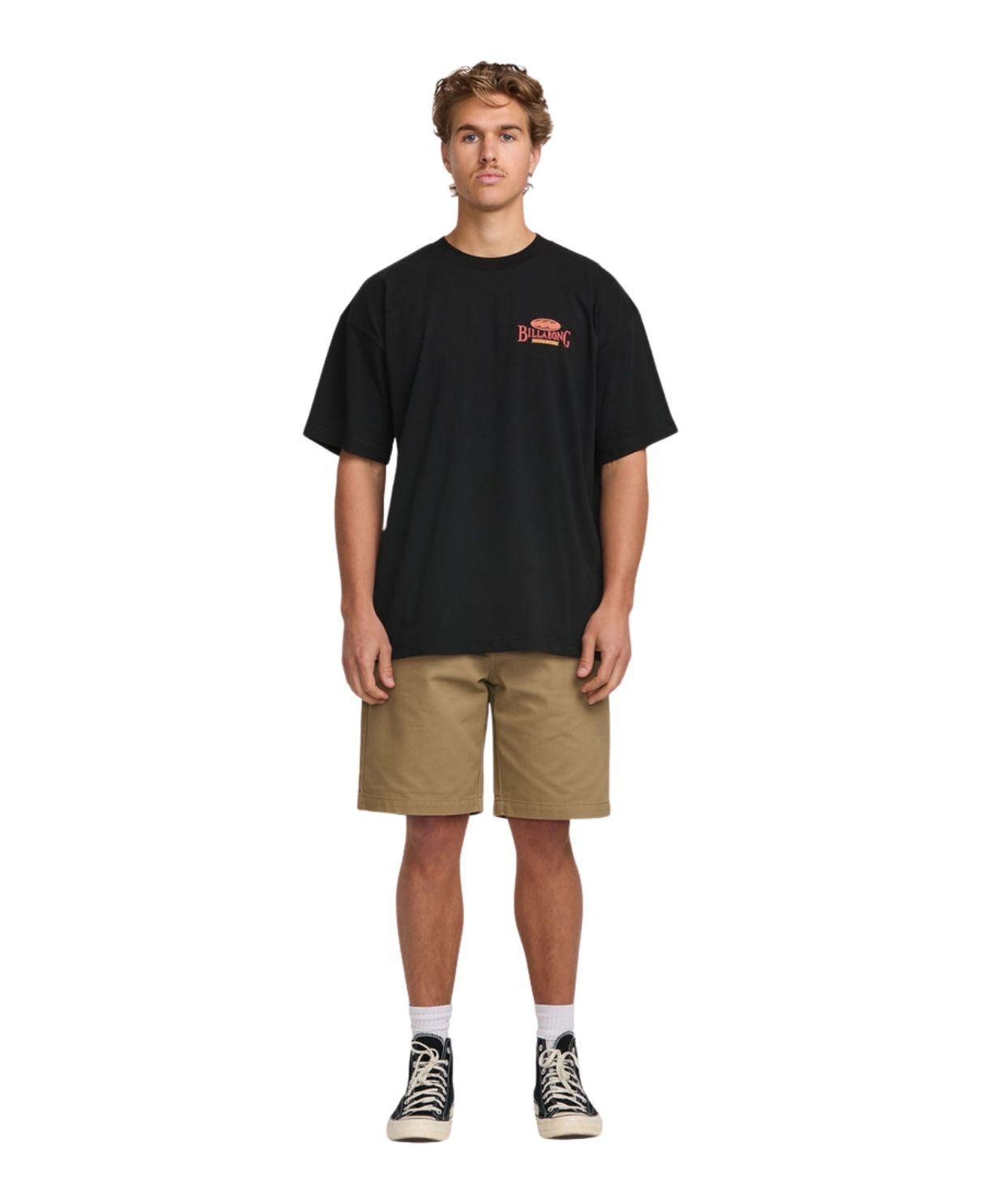 Billabong Double Spread Og Ss Erkek Siyah Tişört