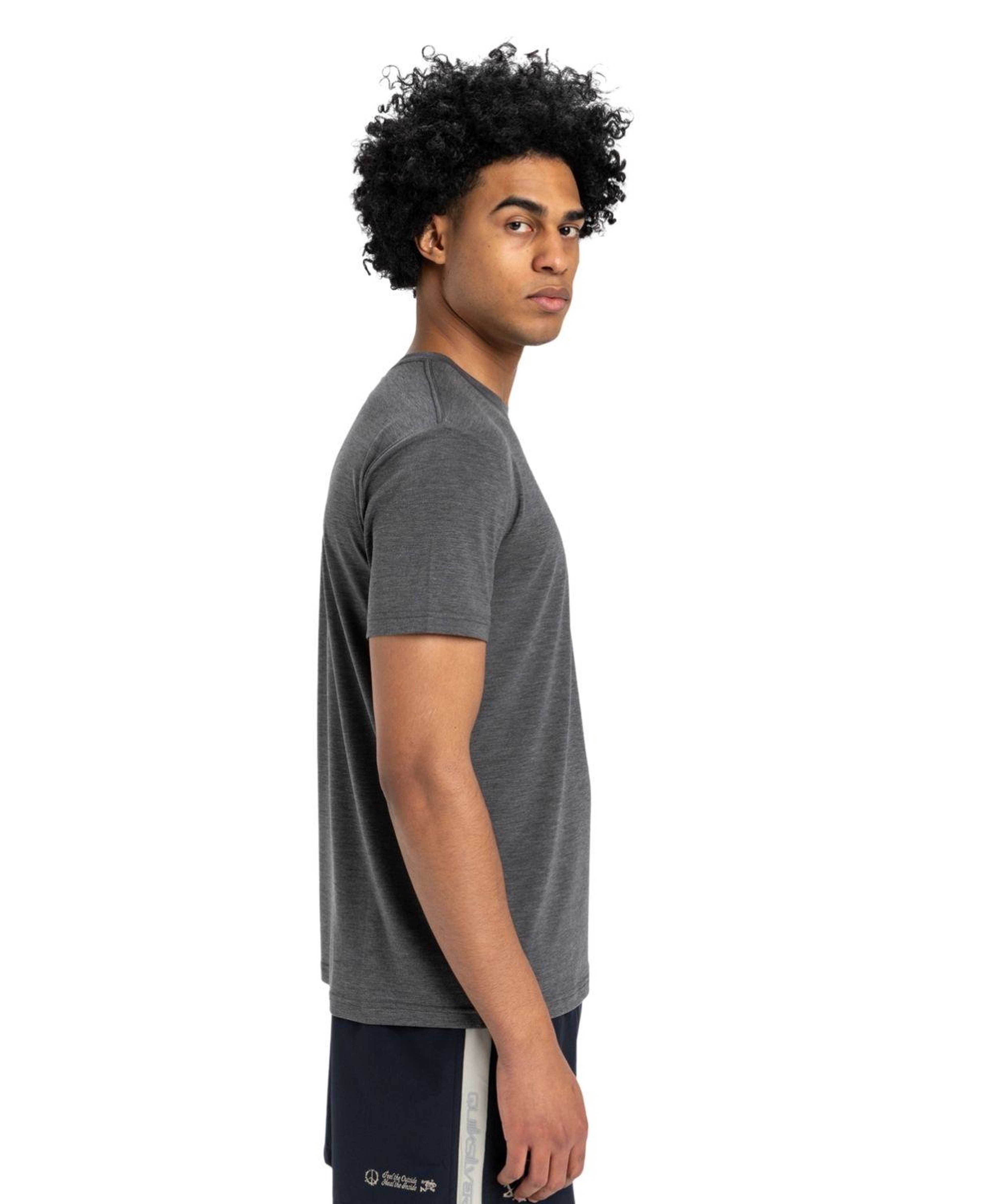 Quiksilver Coastal Run Erkek Gri Tişört