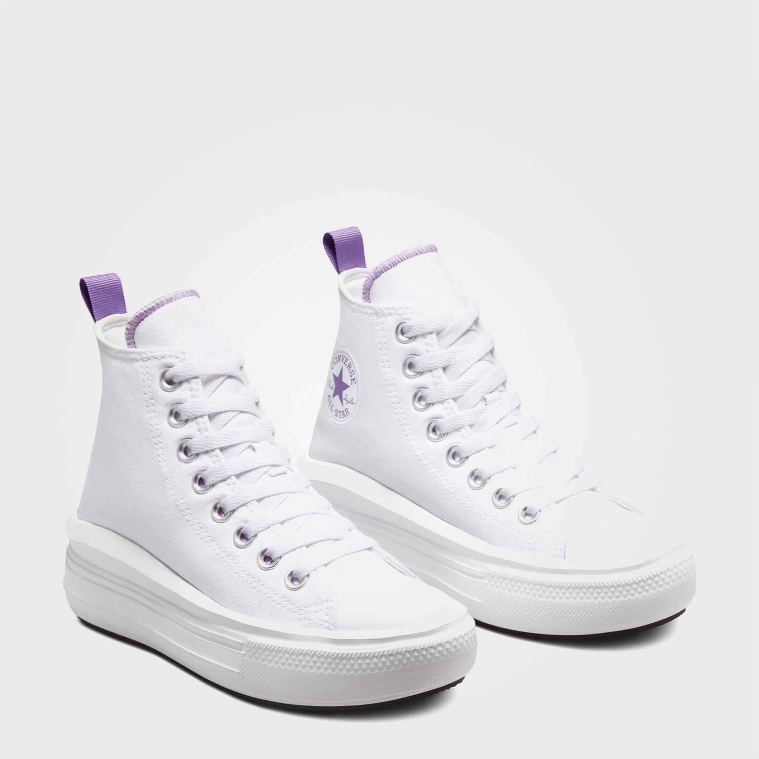 Converse Chuck Taylor All Star Move Genç Beyaz Platform Sneaker