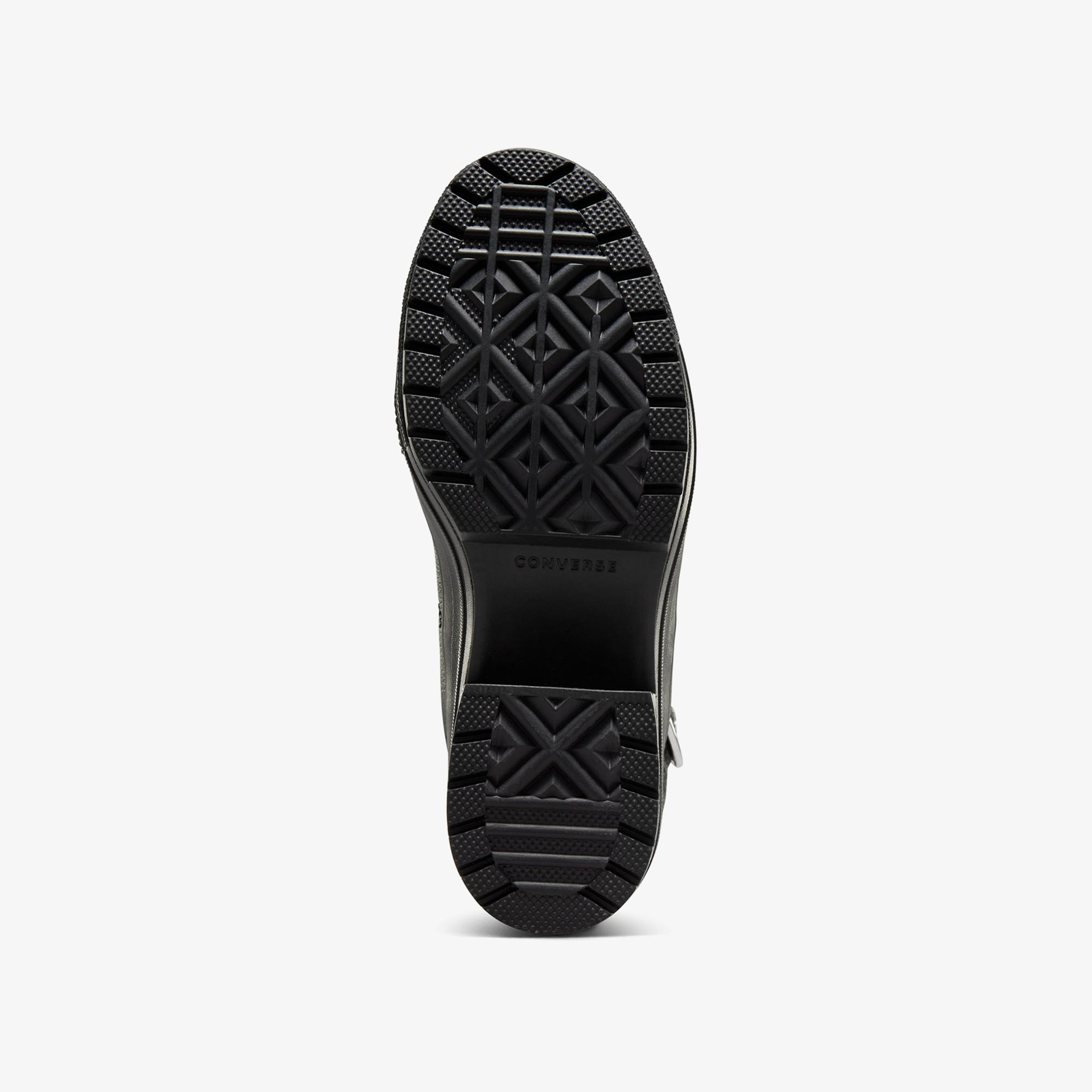 Converse Chuck 70 De Luxe Heel Unisex Siyah Deri Platform Dark Romance Sneaker