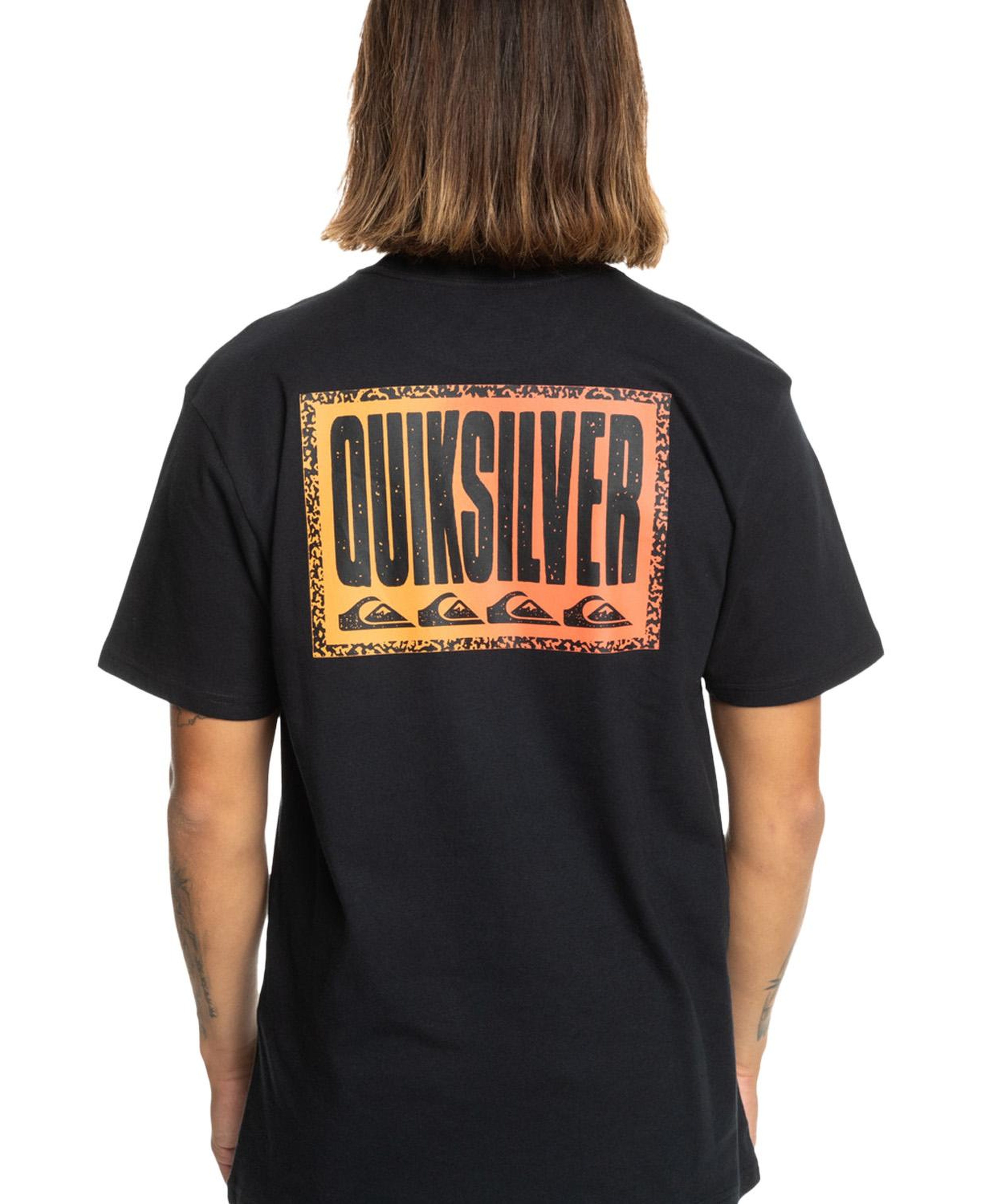 Quiksilver Long Fade Erkek Siyah Tişört