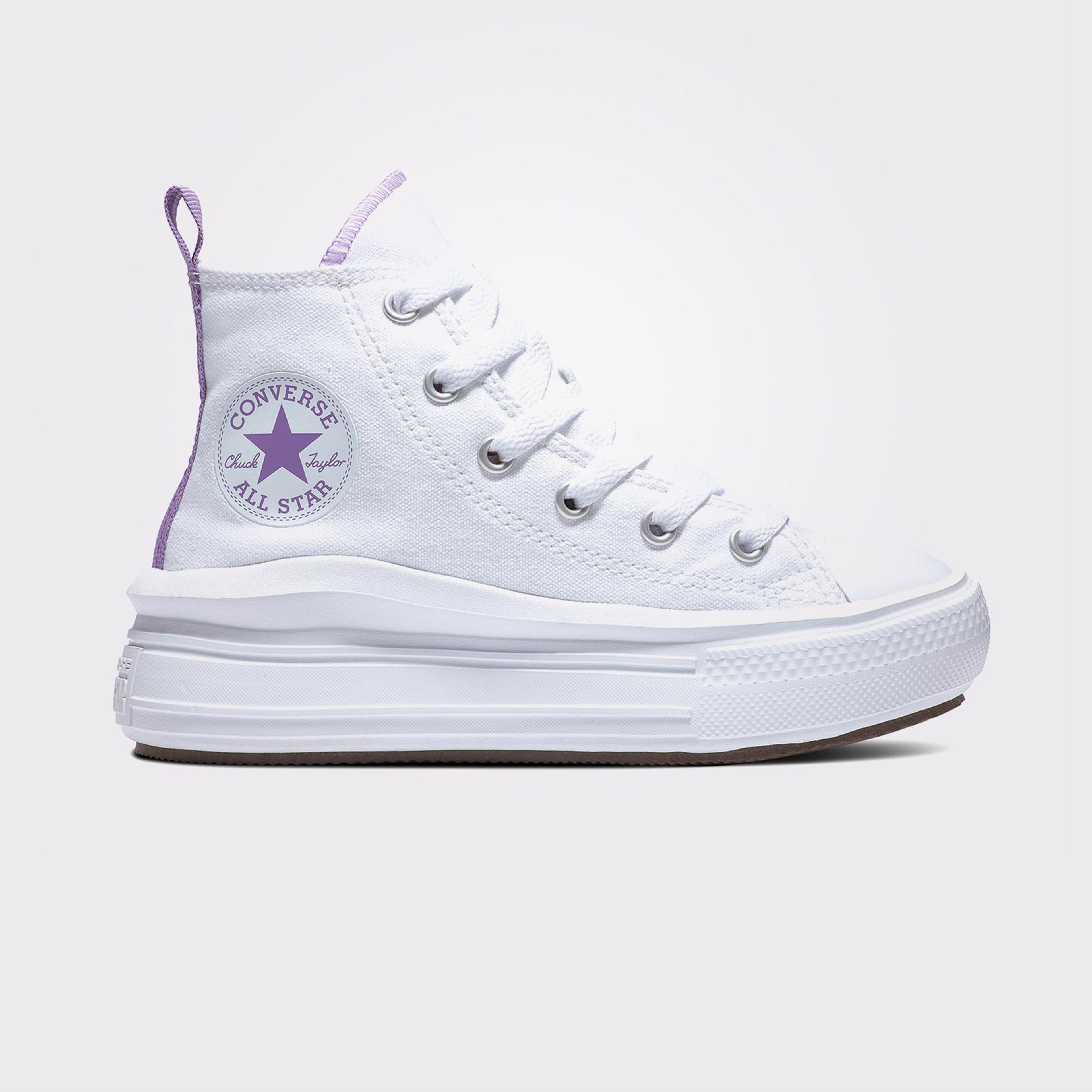 Converse Chuck Taylor All Star Move Çocuk Beyaz Platform Sneaker