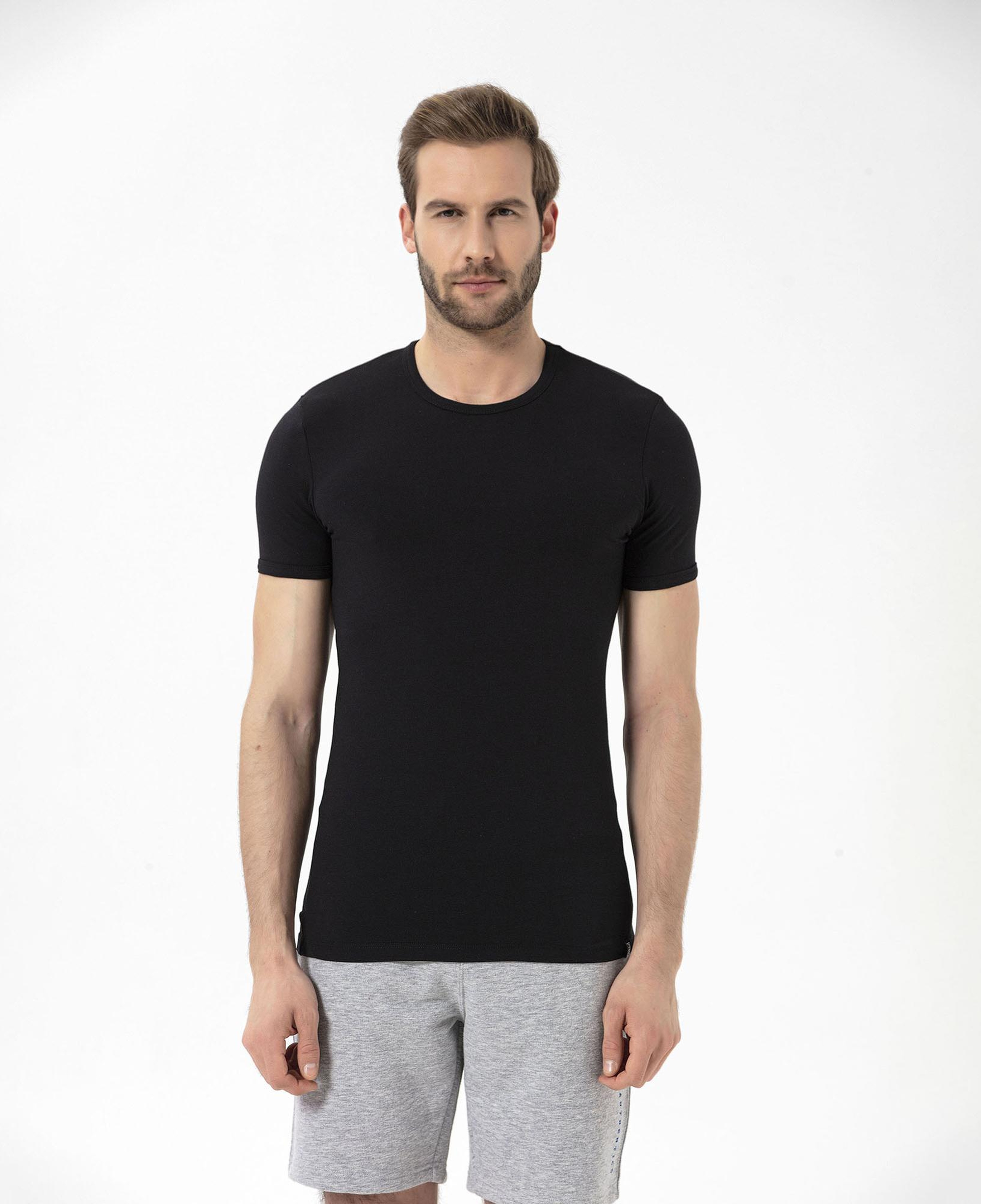 Routefield Tim Erkek Siyah Tişört