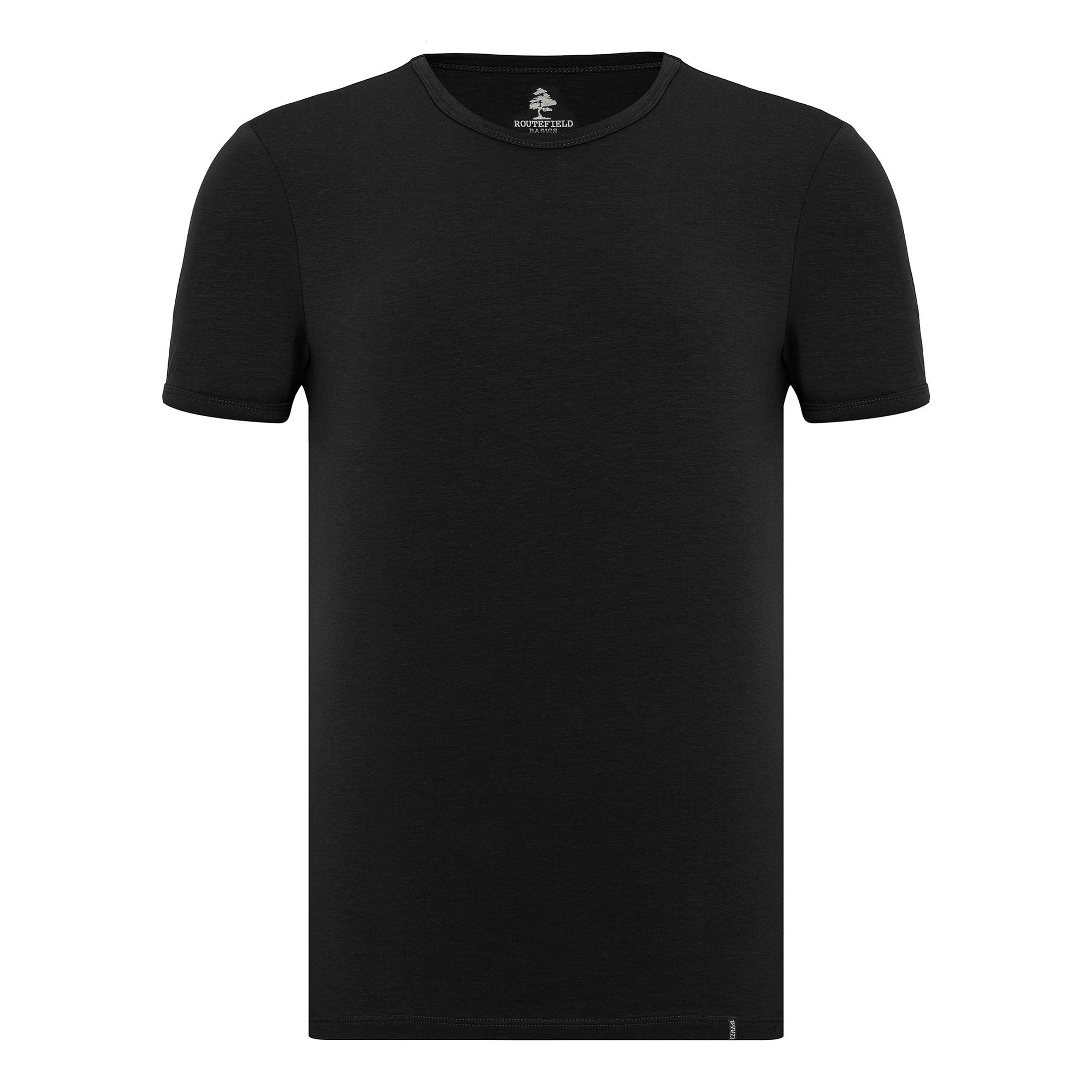 Routefield Tim Erkek Siyah Tişört