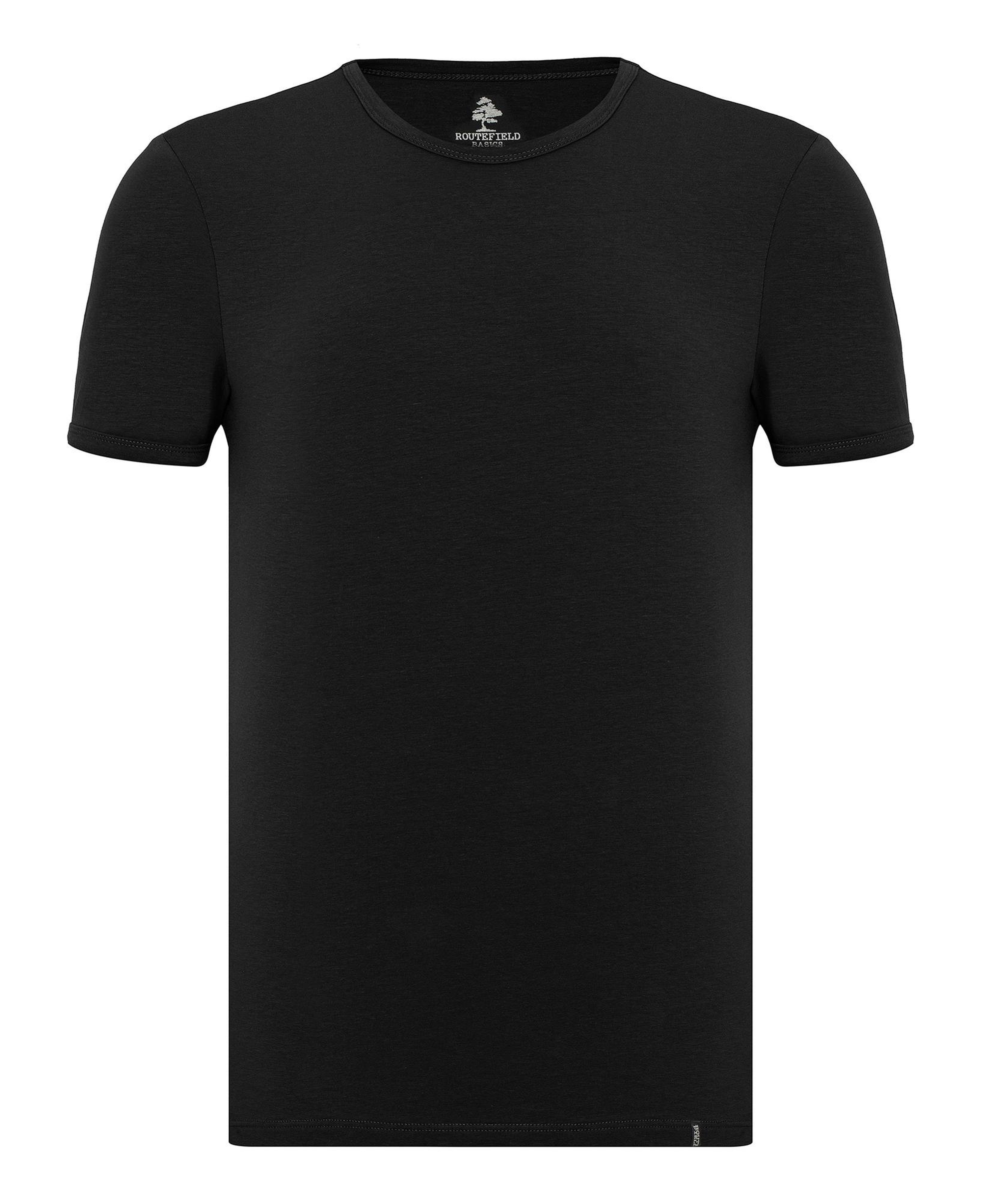 Routefield Tim Erkek Siyah Tişört