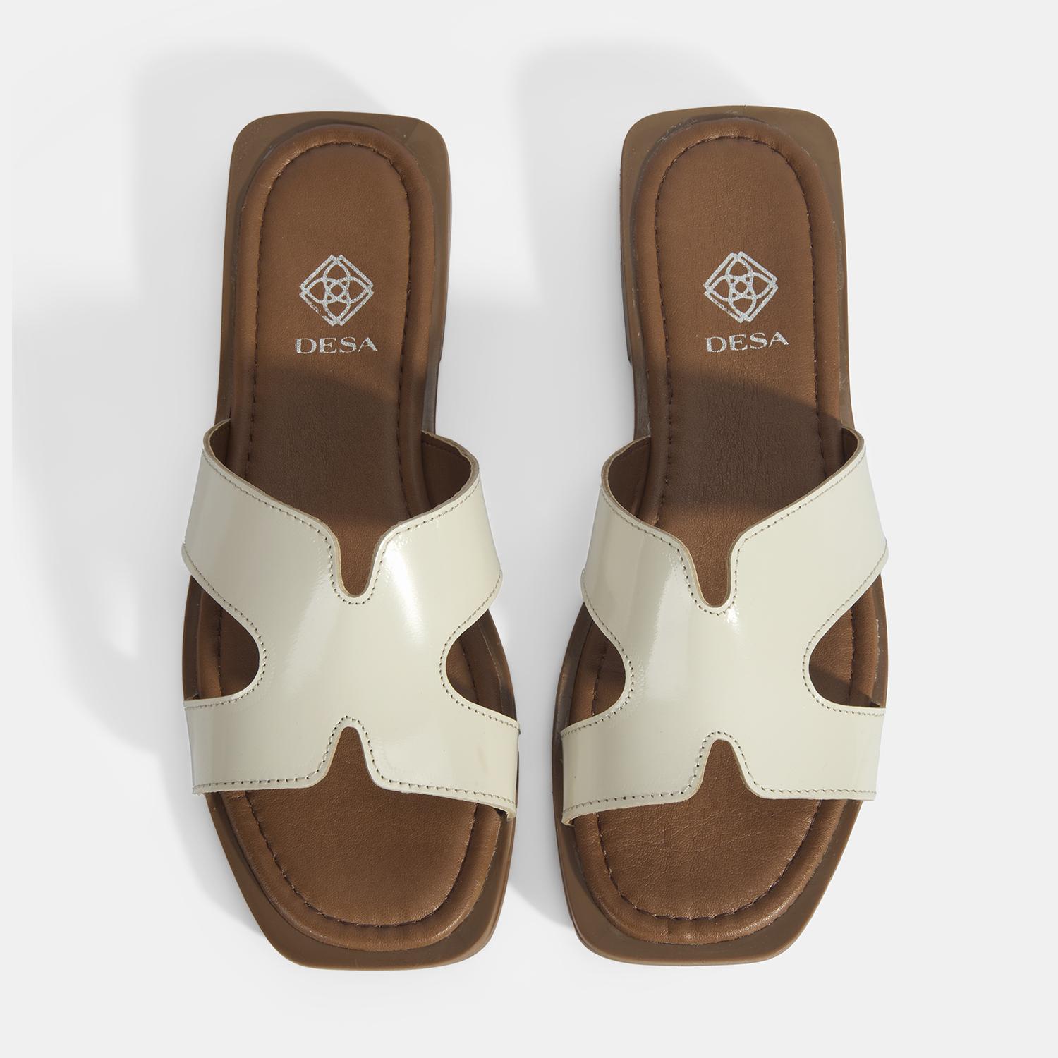 Kadın Bej Rugan Terlik