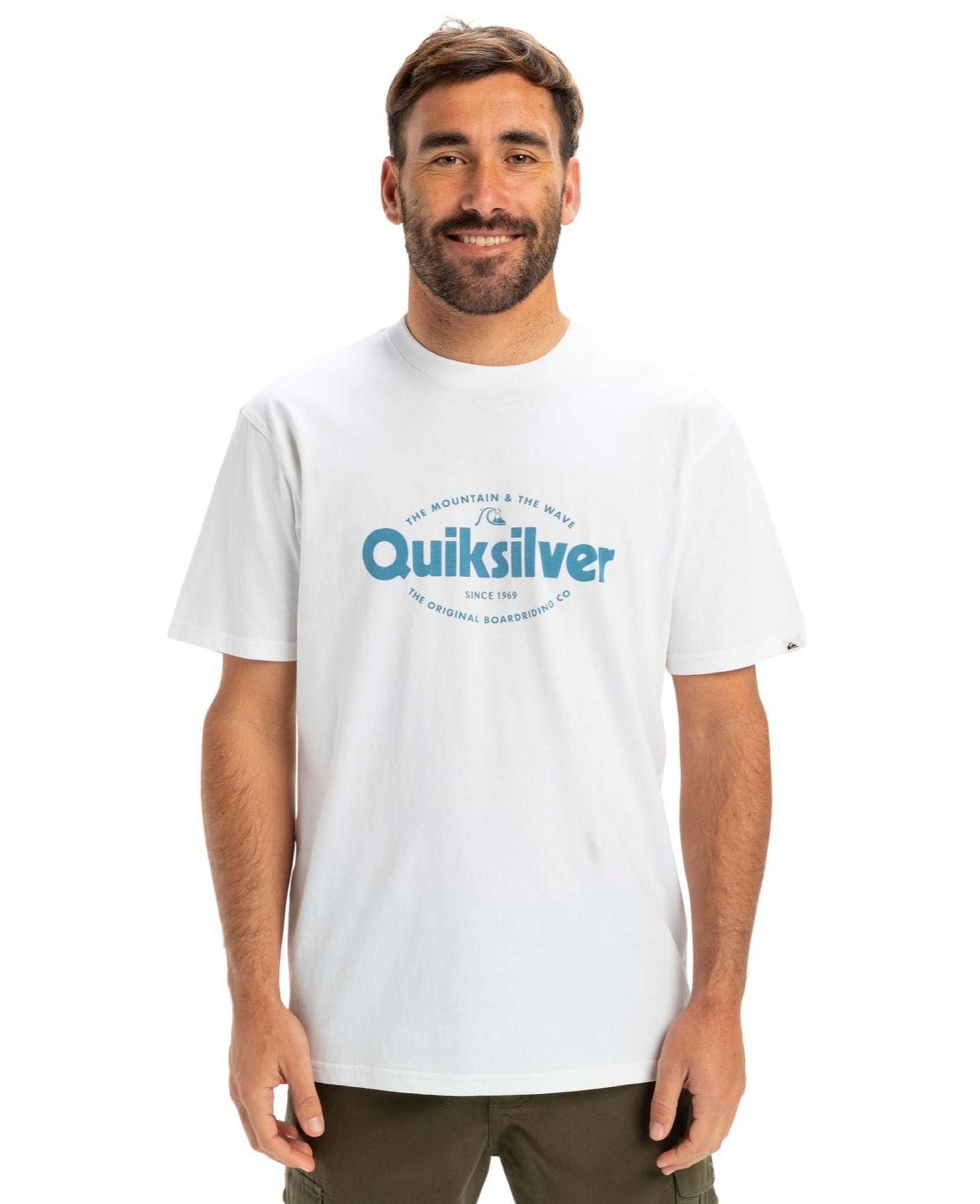 Quiksilver Ev Shape All Day Erkek Beyaz Tişört