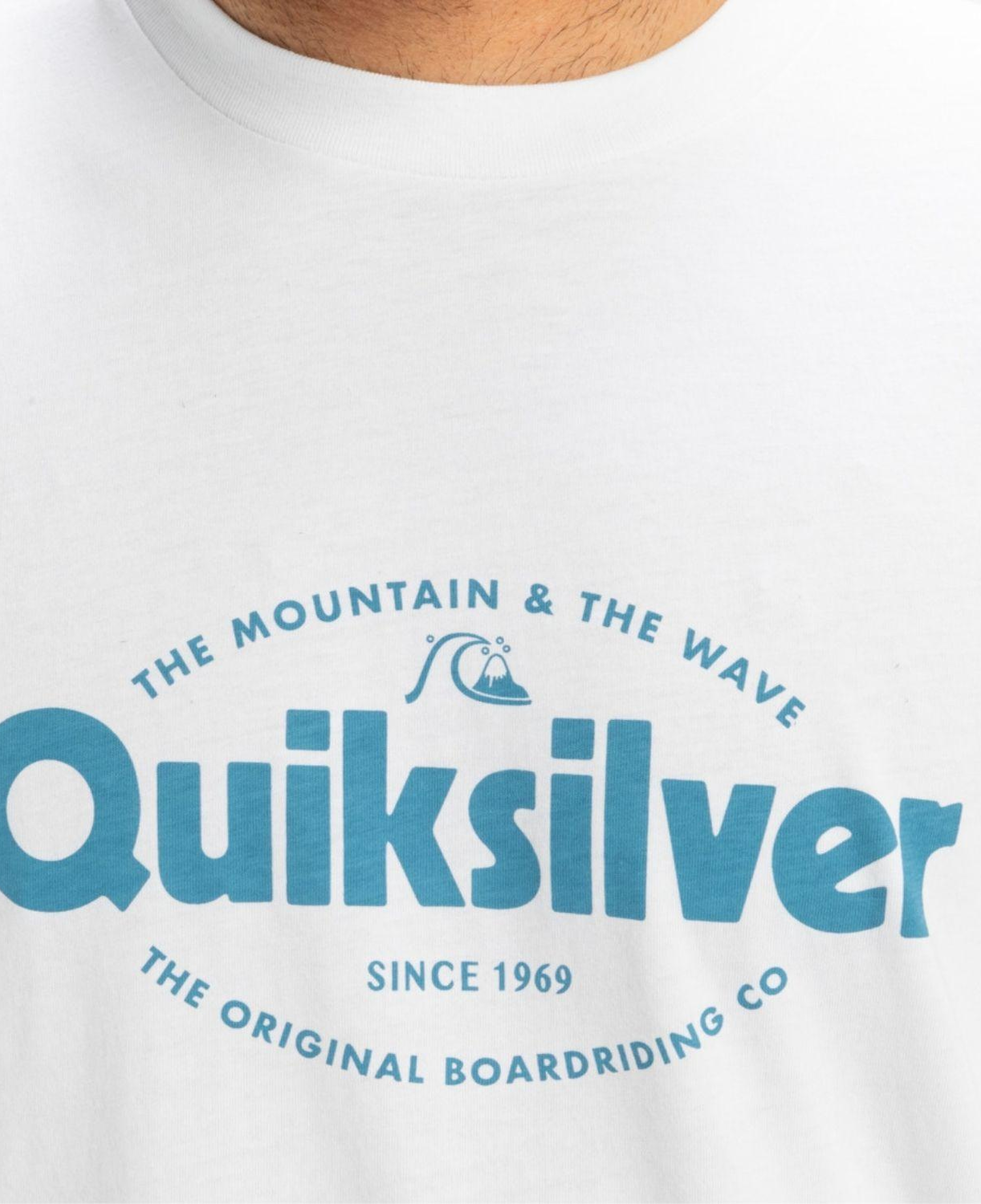 Quiksilver Ev Shape All Day Erkek Beyaz Tişört