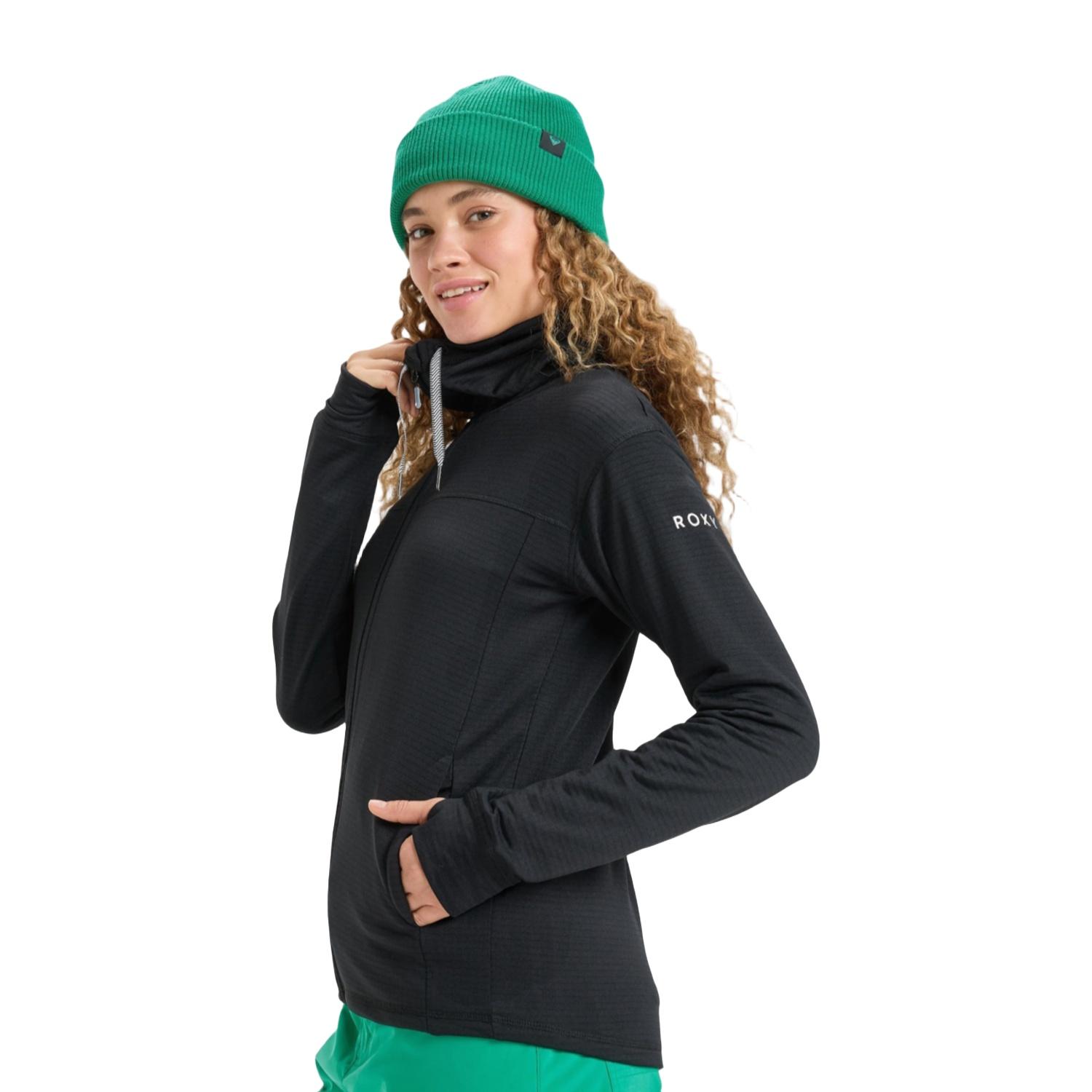 Roxy Vertere Full Zip Kadın Siyah Sweatshirt
