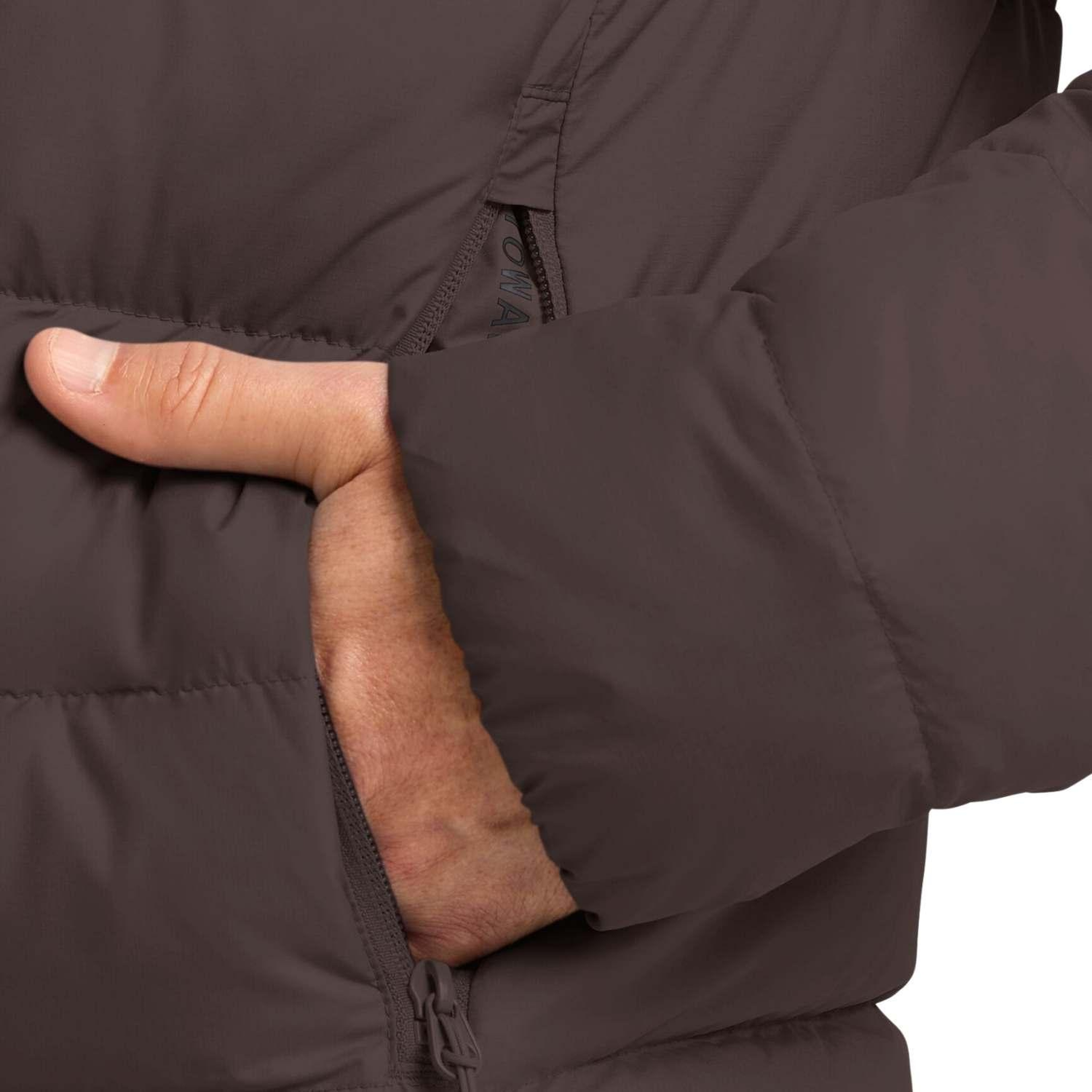 Jack Wolfskin Ather Down Hoody Rds Erkek Kahverengi Outdoor Ceketi