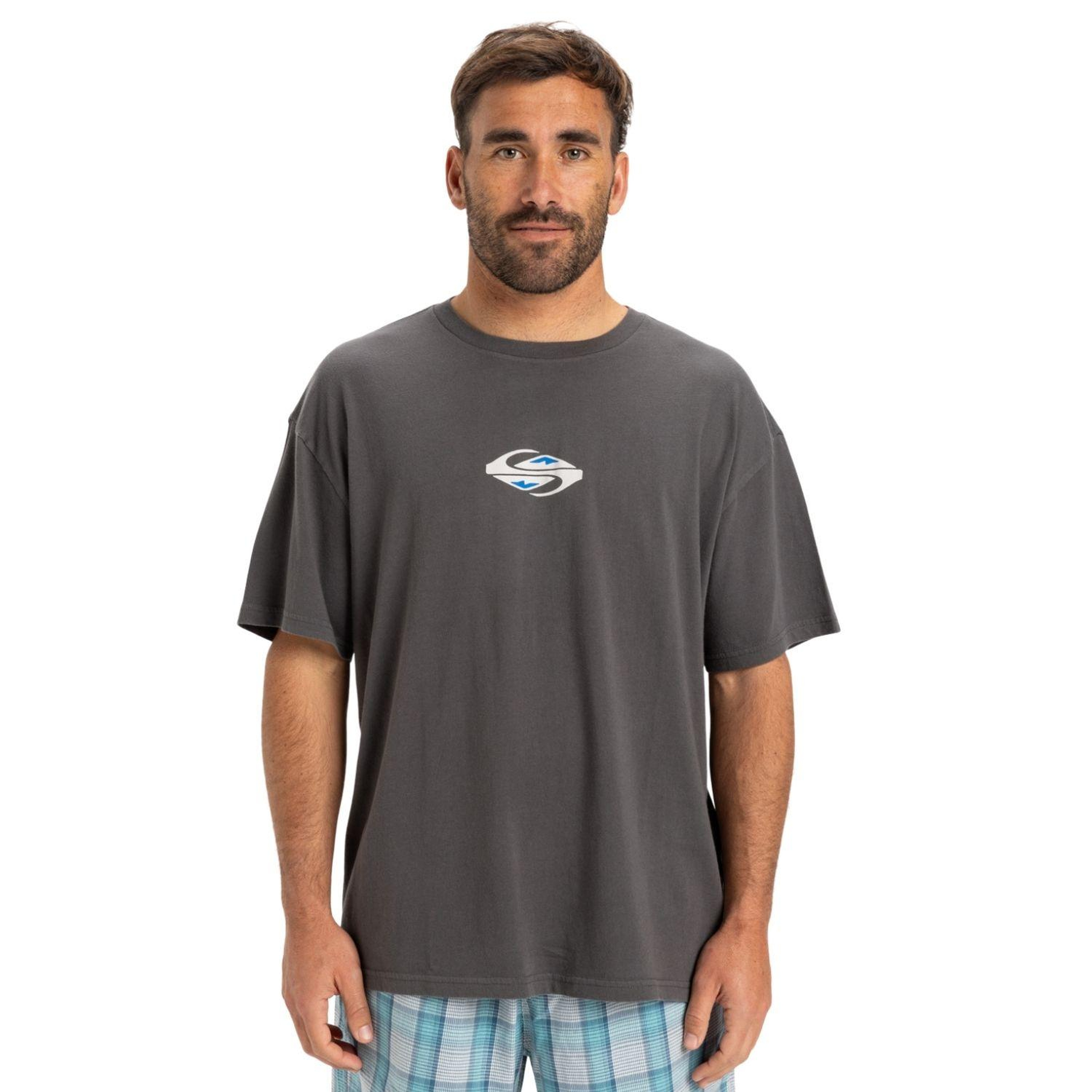 Quiksilver Gh Qs Global Heat Erkek Gri Tişört