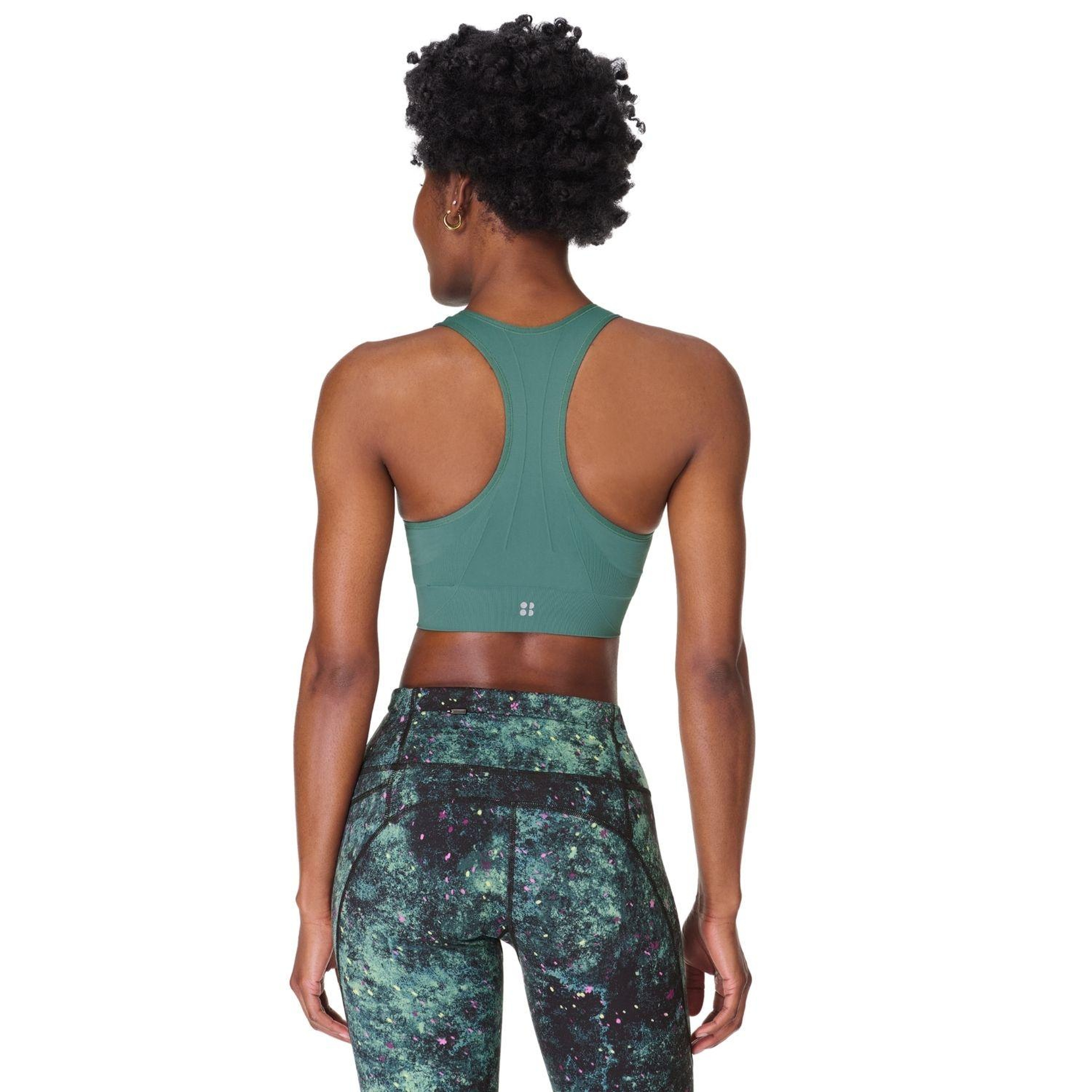 Sweaty Betty Stamina Seamless Sports Kadın Yeşil Fitness Bra