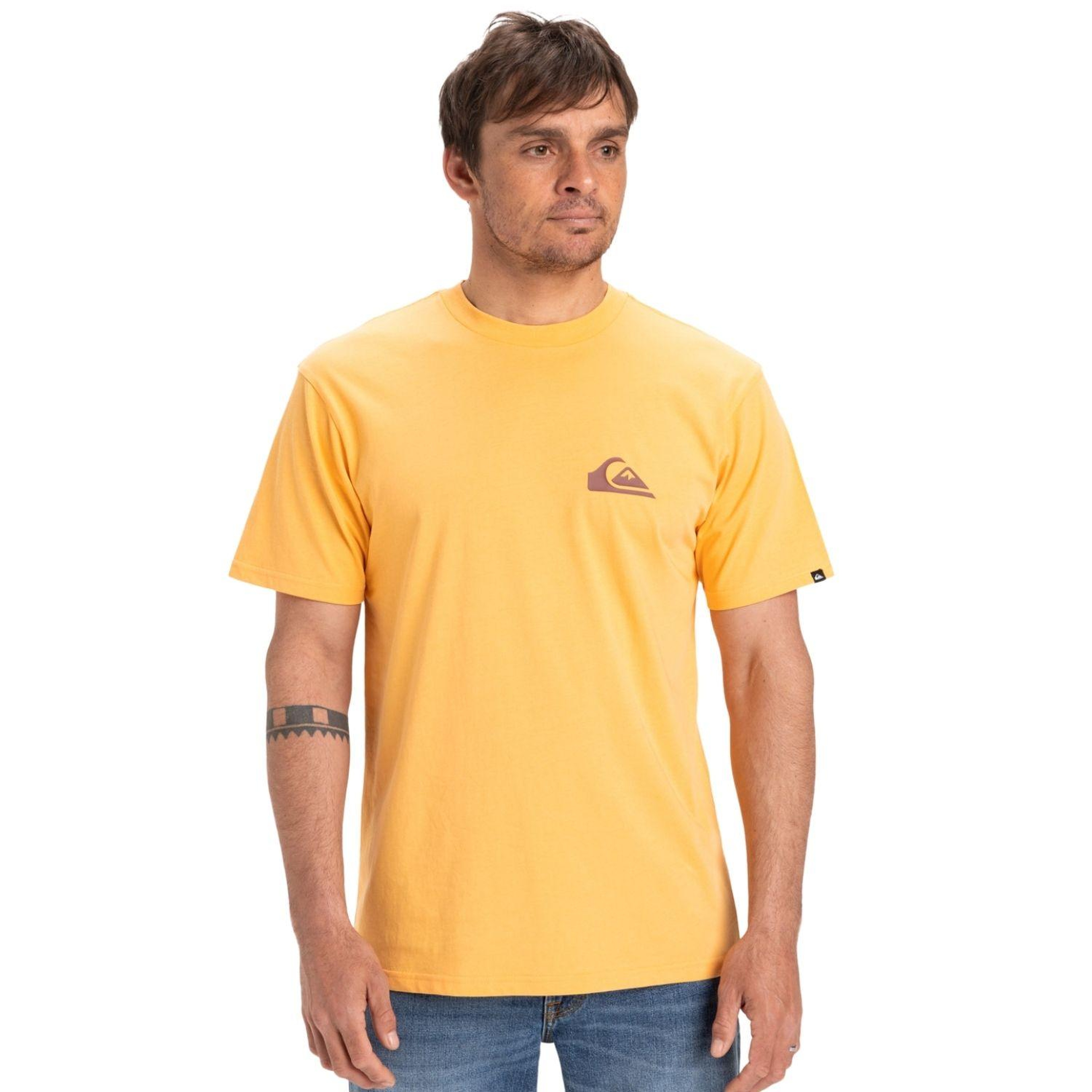Quiksilver Ev Mini Logo Erkek Sarı Tişört