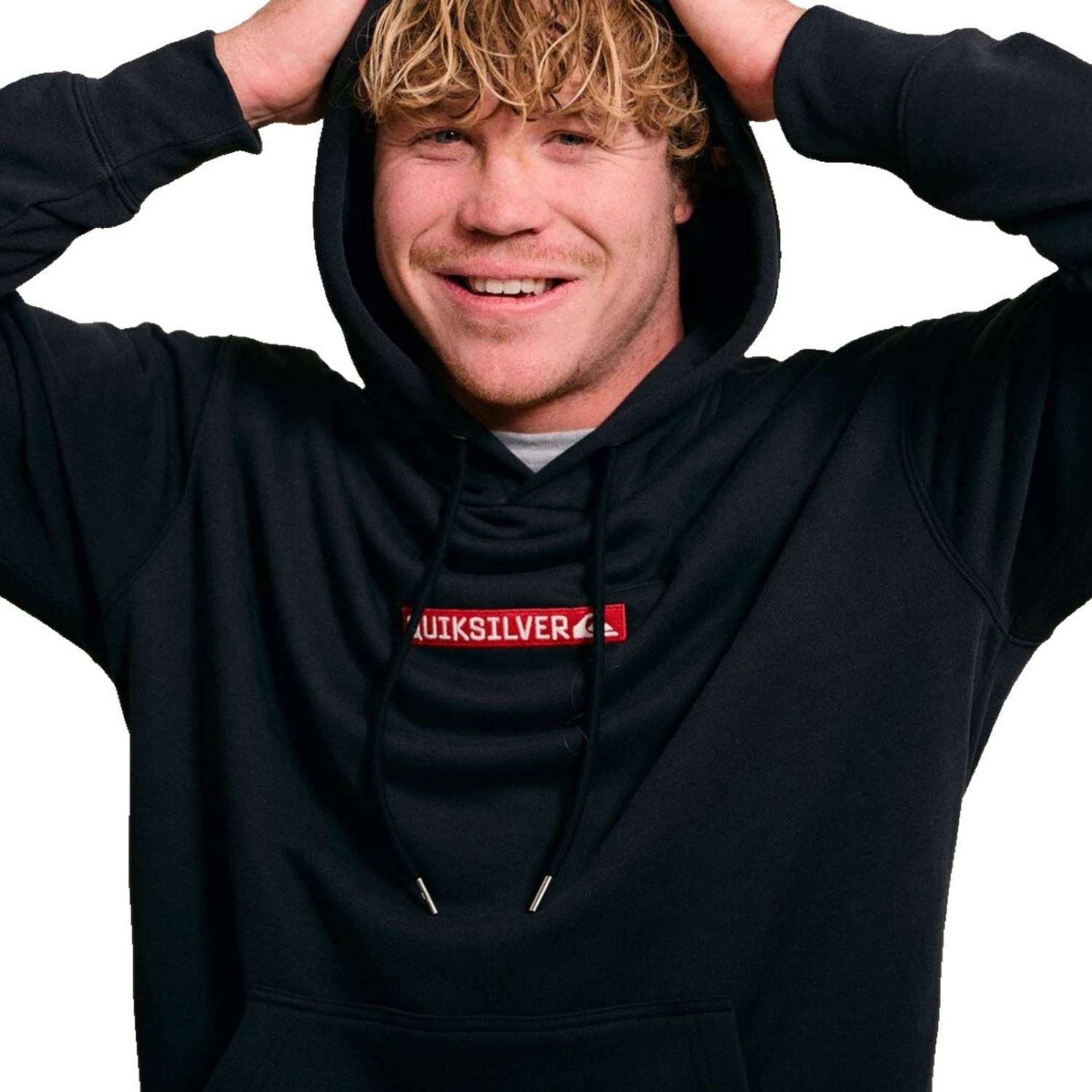 Quiksilver Dna Hoodie Erkek Siyah Sweatshirt