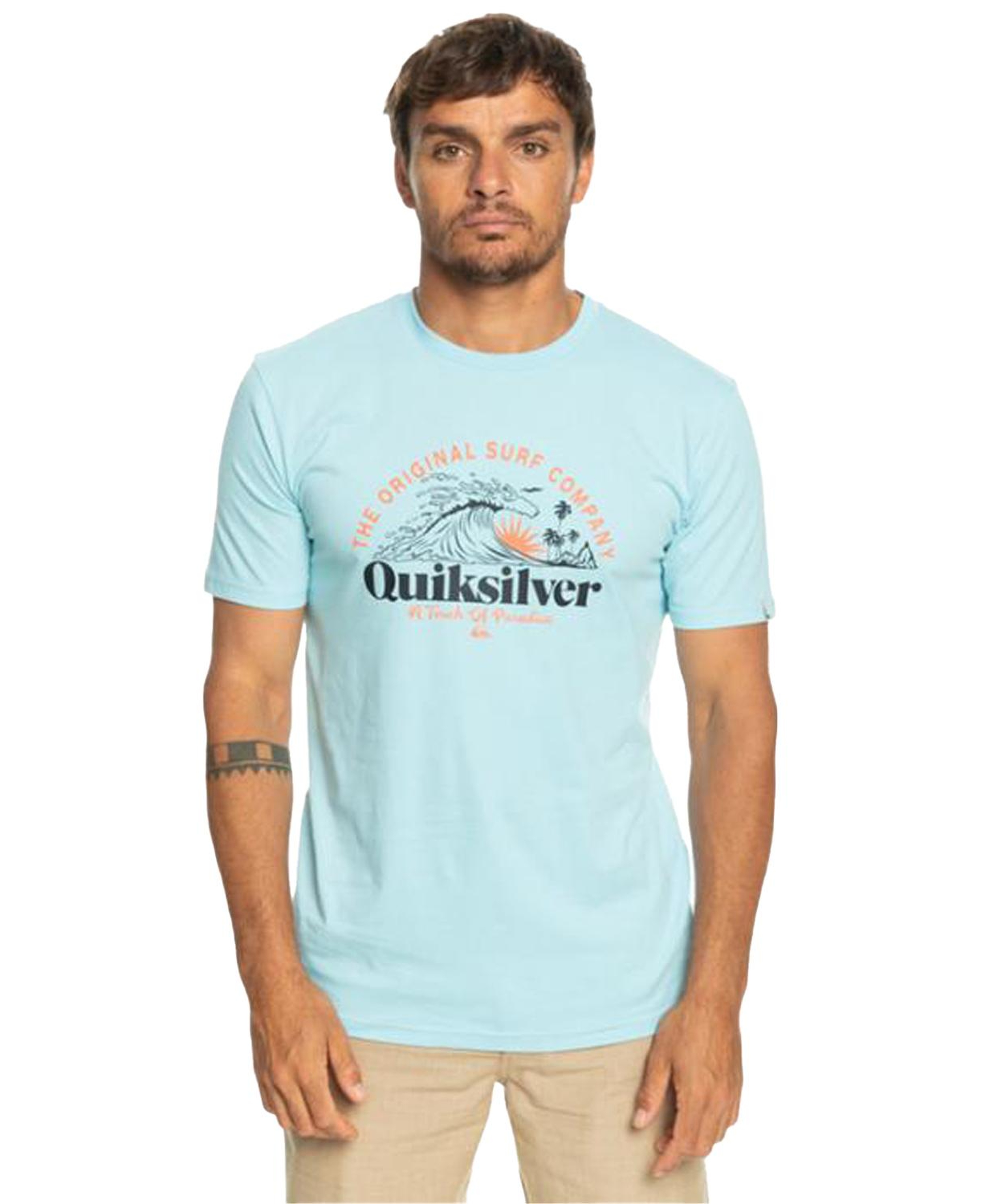 Quiksilver Sunsetwave Erkek Mavi Tişört