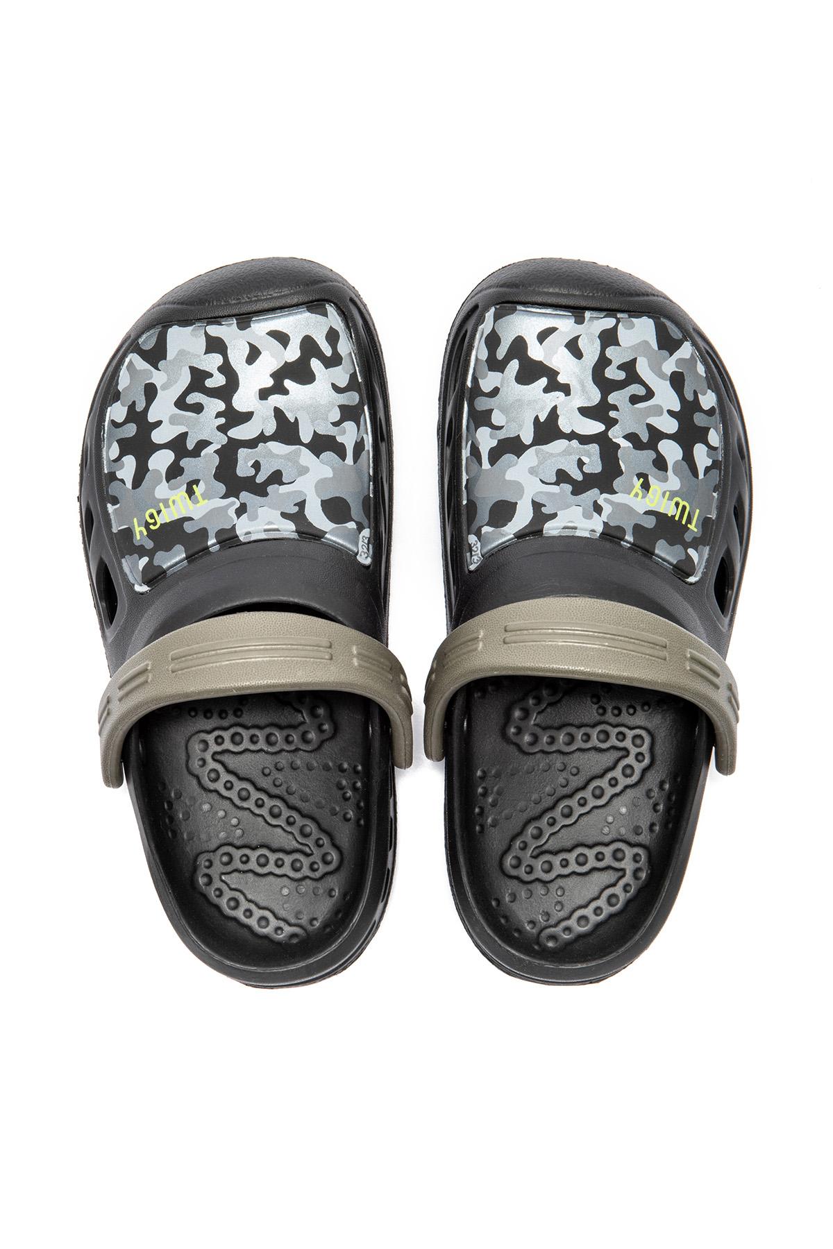 Jim Çocuk Sabo Terlik Siyah 30/35